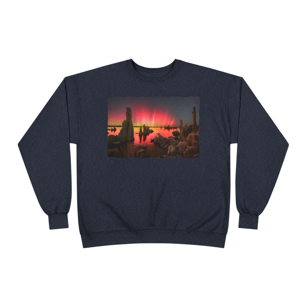 Crewneck Sweatshirt — Neon Desert Nightscape Graphic