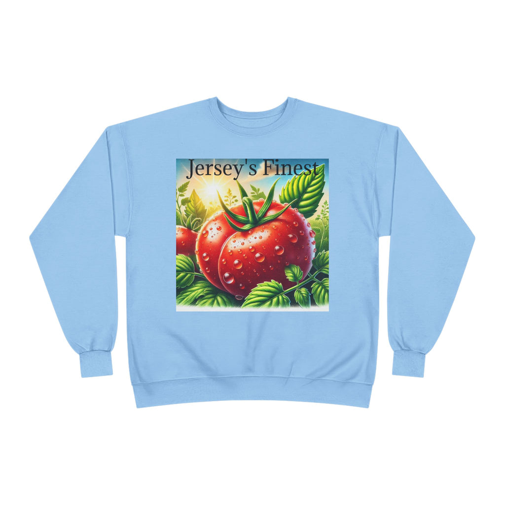 Tomato Crewneck Sweatshirt — "Jersey's Finest" Garden Produce Graphic