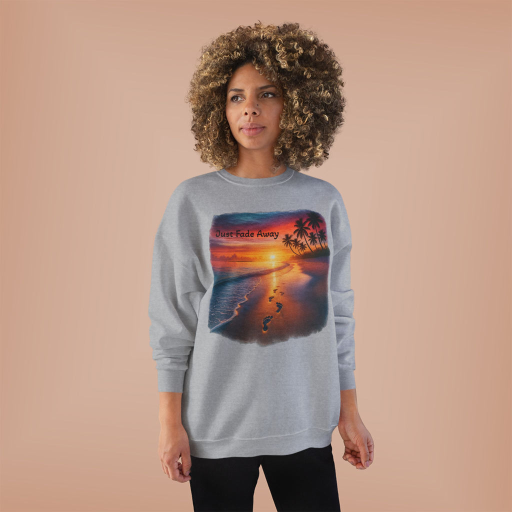 Crewneck Sweatshirt — Sunset Beach "Footprints" Graphic