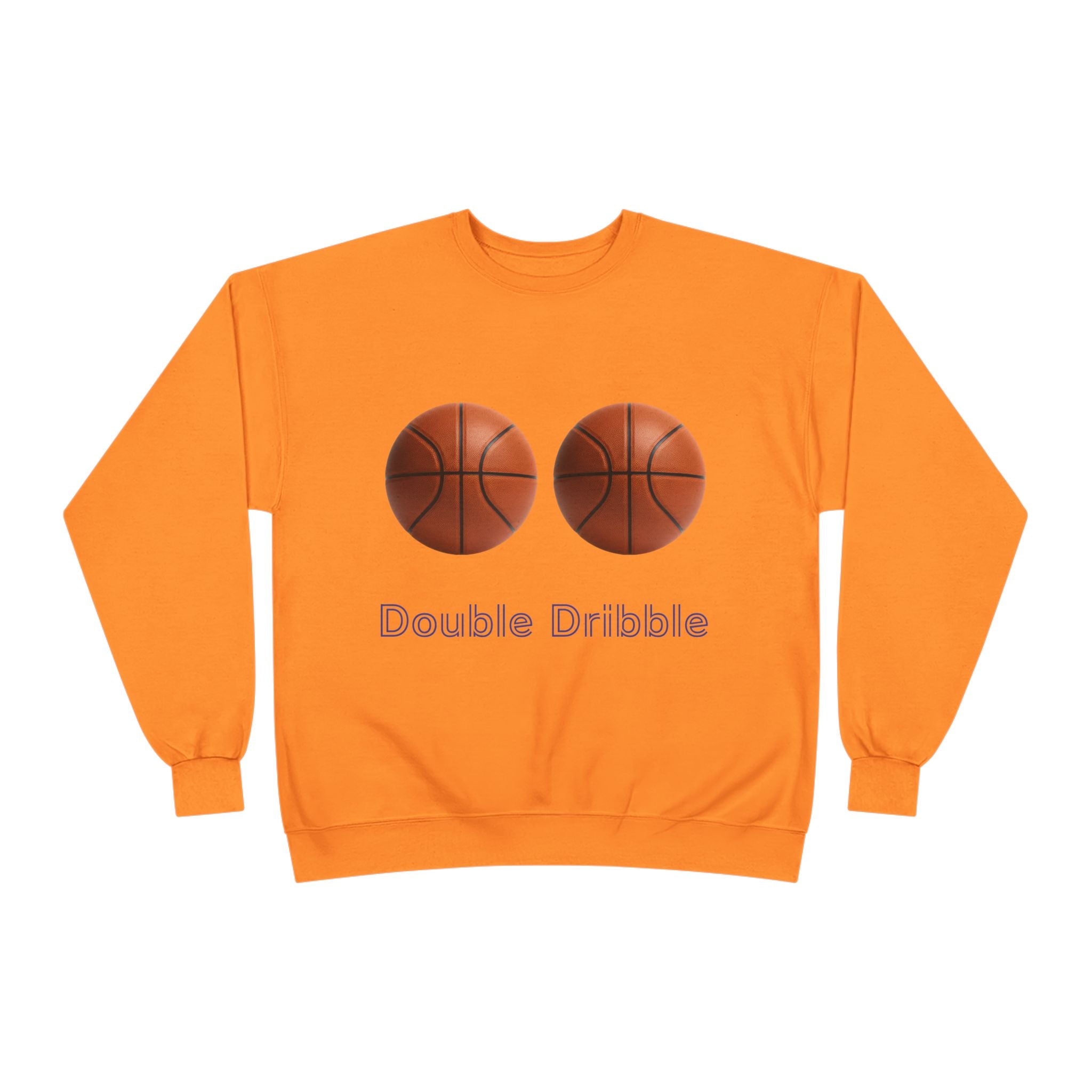 Crewneck Sweatshirt — "Double Dribble" Basketball Graphic