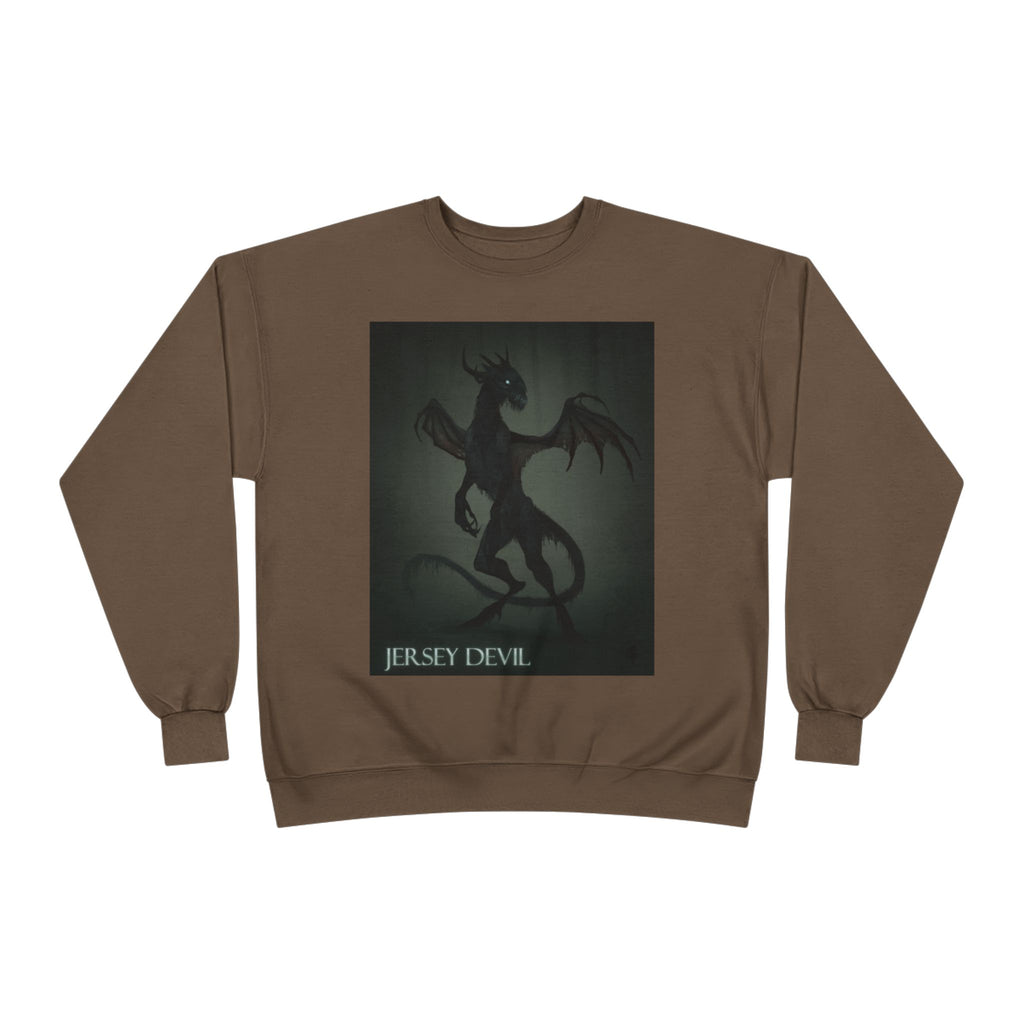 Jersey Devil Crewneck Sweatshirt – Gothic Cryptid Graphic Pullover