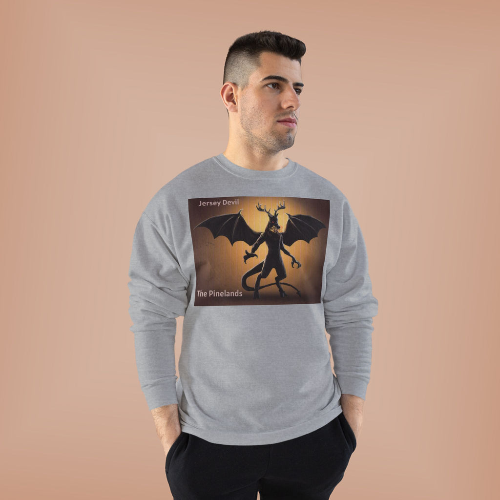 Devil Dragon Crewneck Sweatshirt – "The Firelands" Gothic Fantasy Graphic