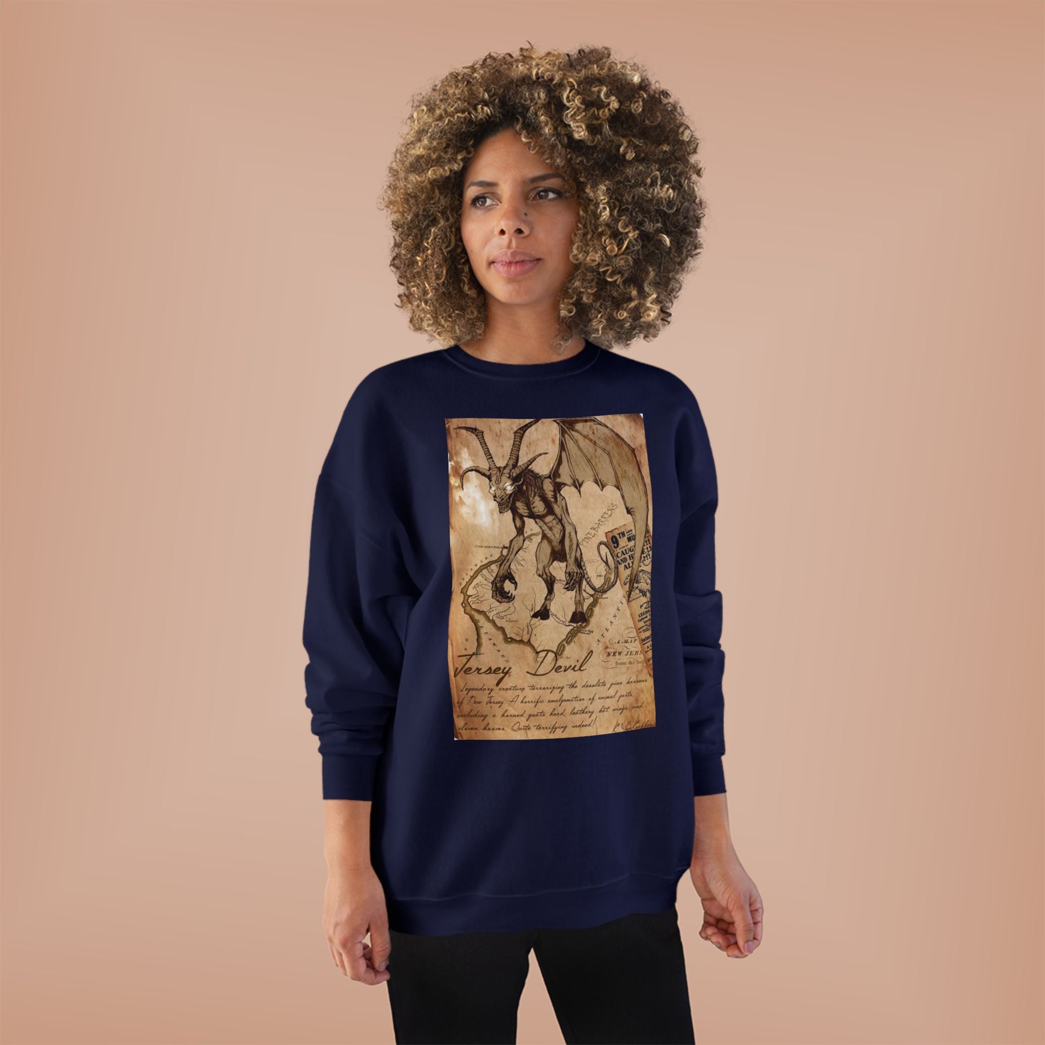 Vintage Demon Sketch Crewneck Sweatshirt