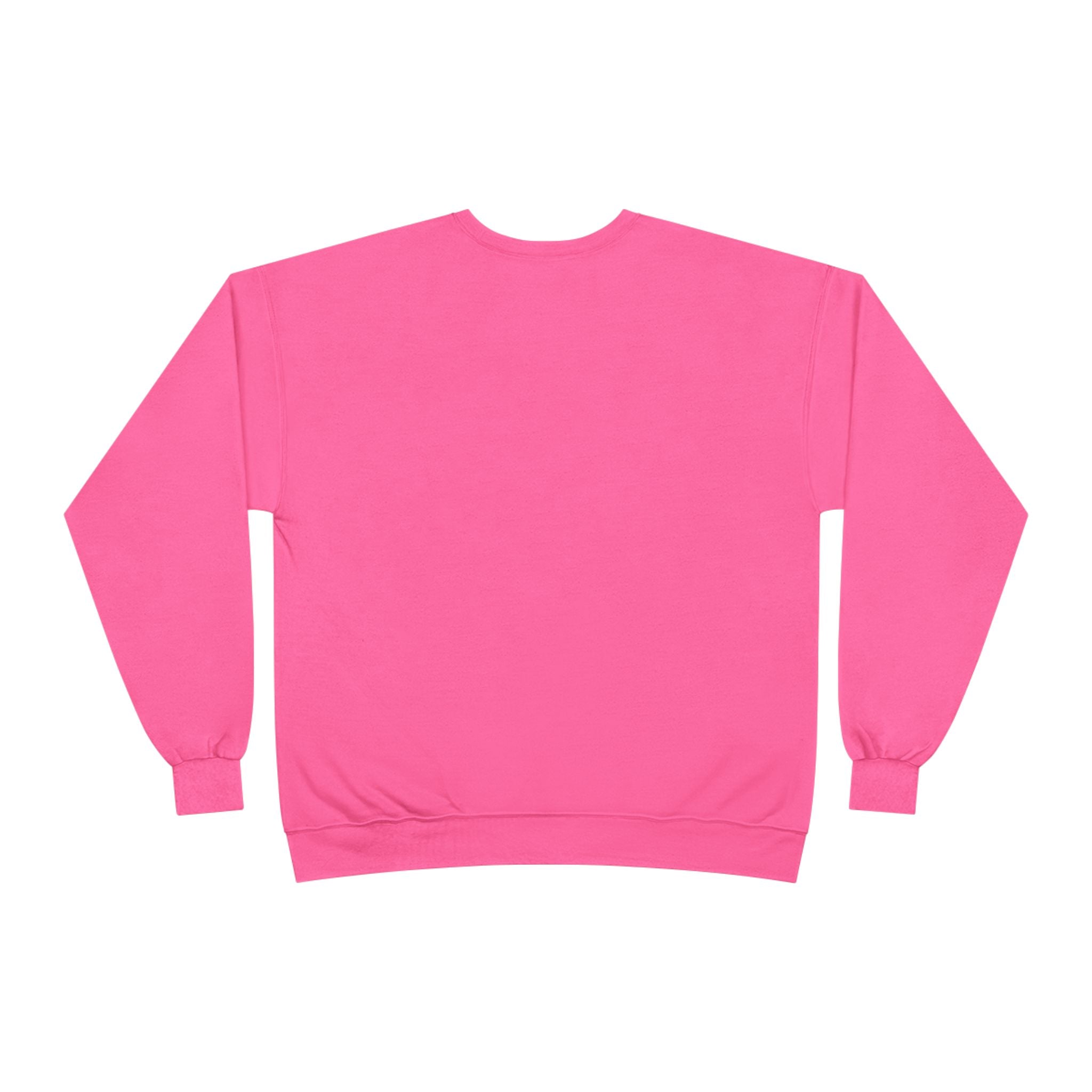 Crewneck Sweatshirt — "Way TOO Hard" Rainbow Text Graphic