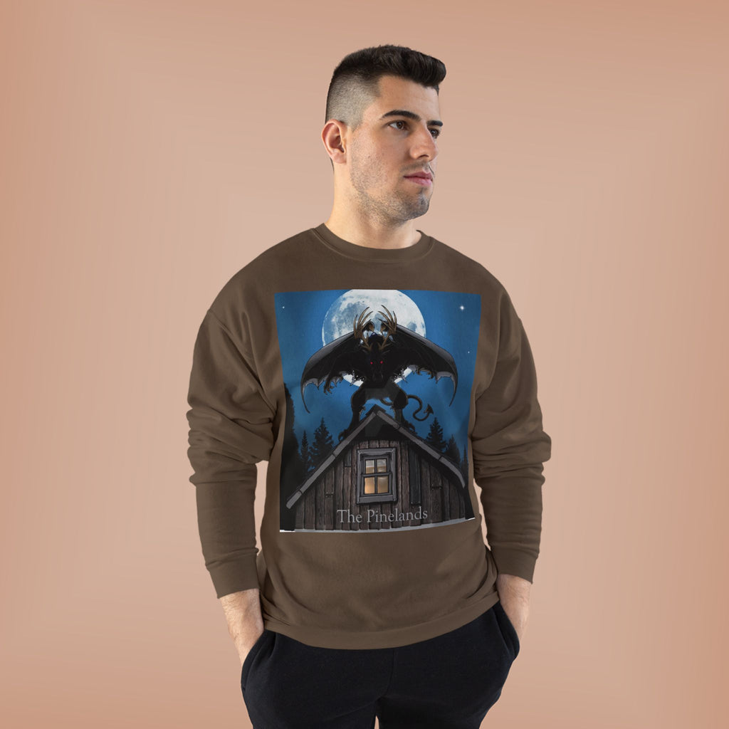 Werewolf Moon Crewneck Sweatshirt — Night Forest Horror Graphic