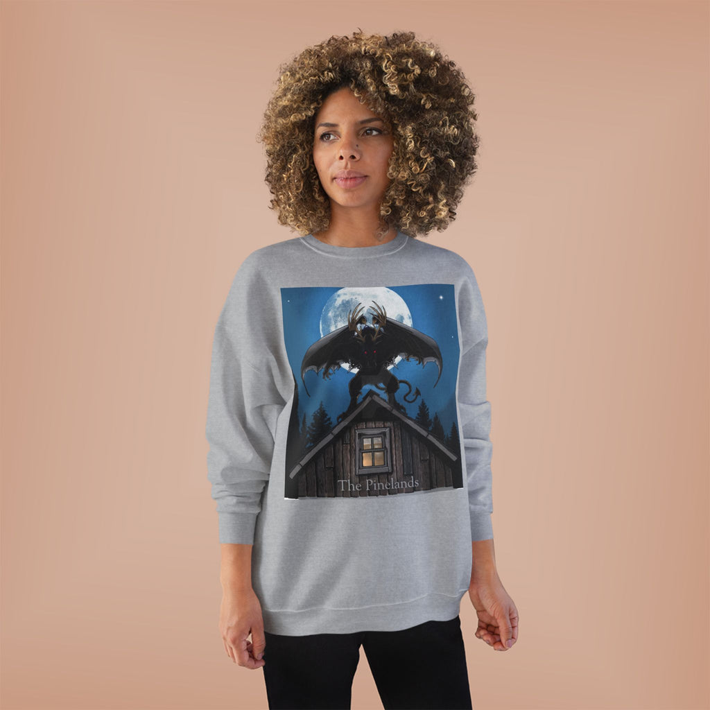 Werewolf Moon Crewneck Sweatshirt — Night Forest Horror Graphic