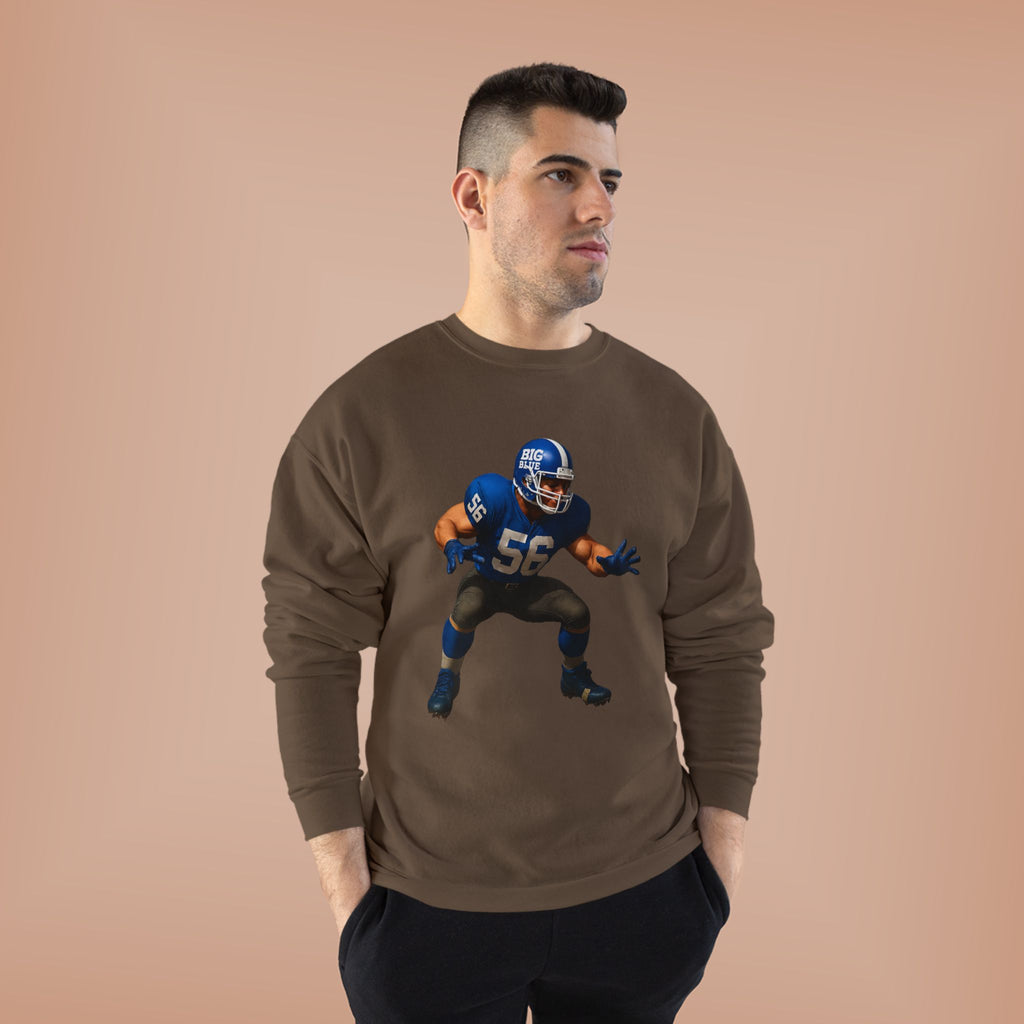 Football Linebacker Illustration Crewneck Sweatshirt