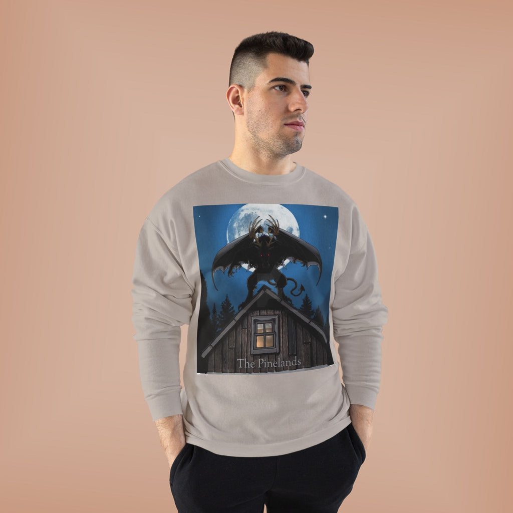 Werewolf Moon Crewneck Sweatshirt — Night Forest Horror Graphic