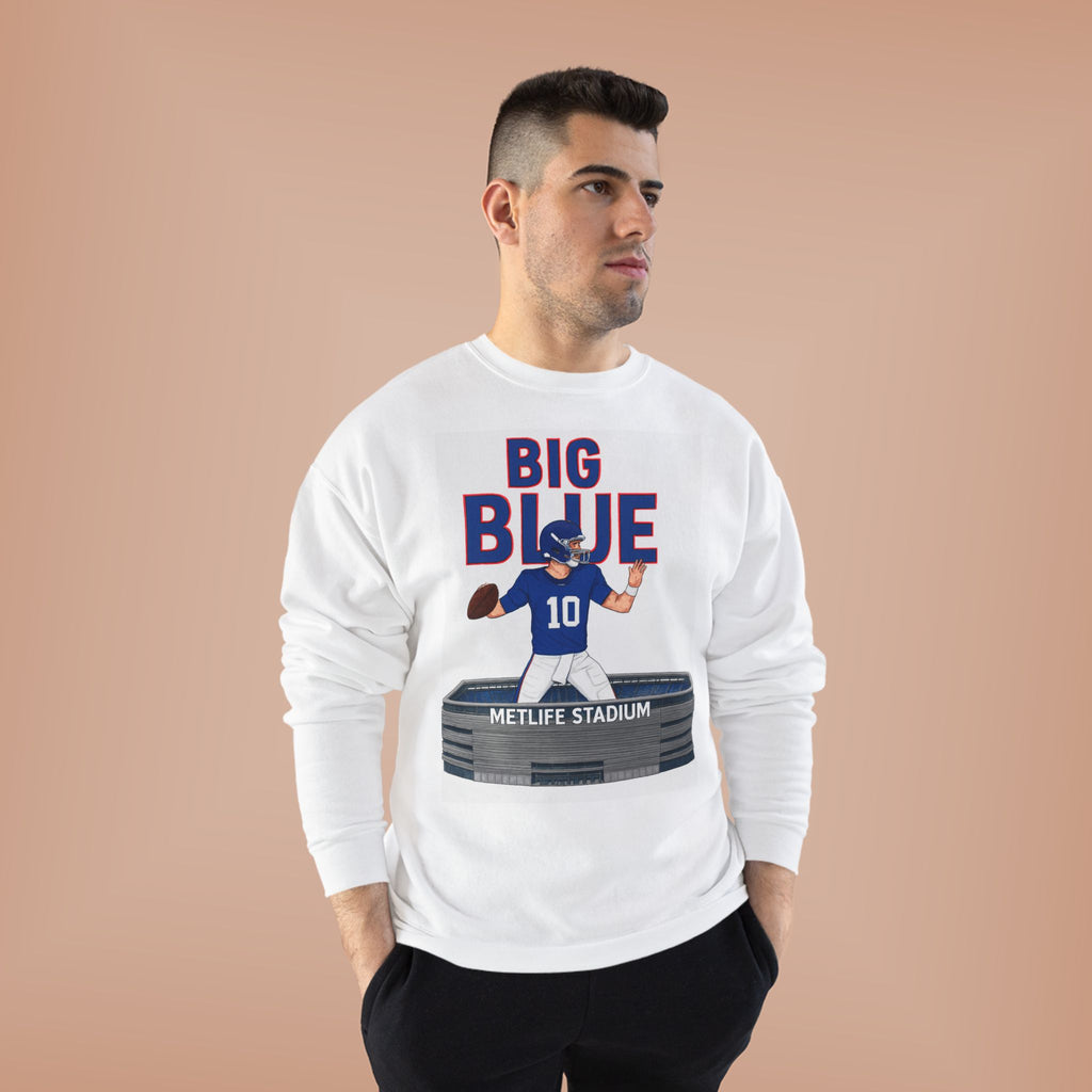Big Blue '10' MetLife Stadium Crewneck Sweatshirt