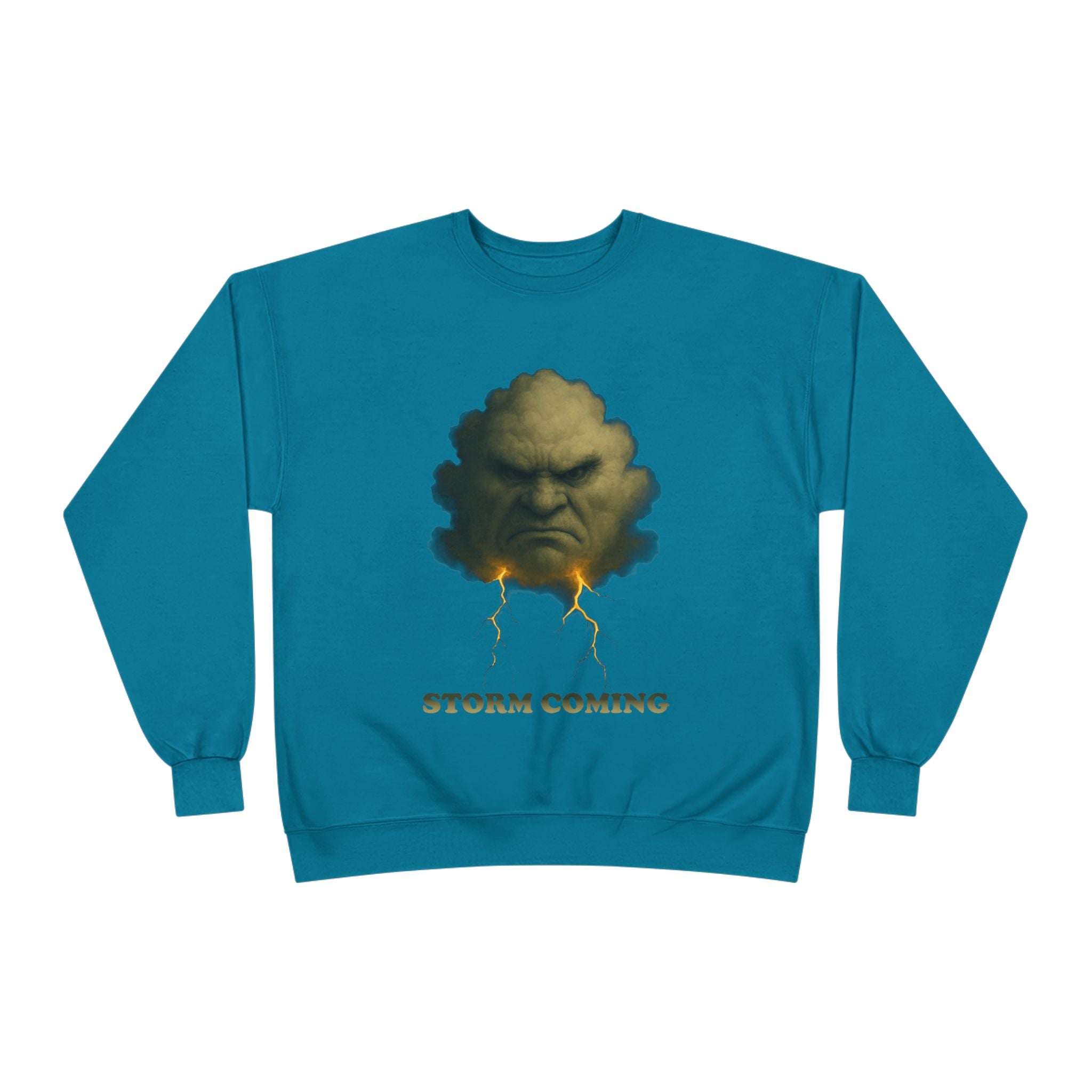 Storm Coming Sweatshirt — Angry Cloud Graphic Crewneck