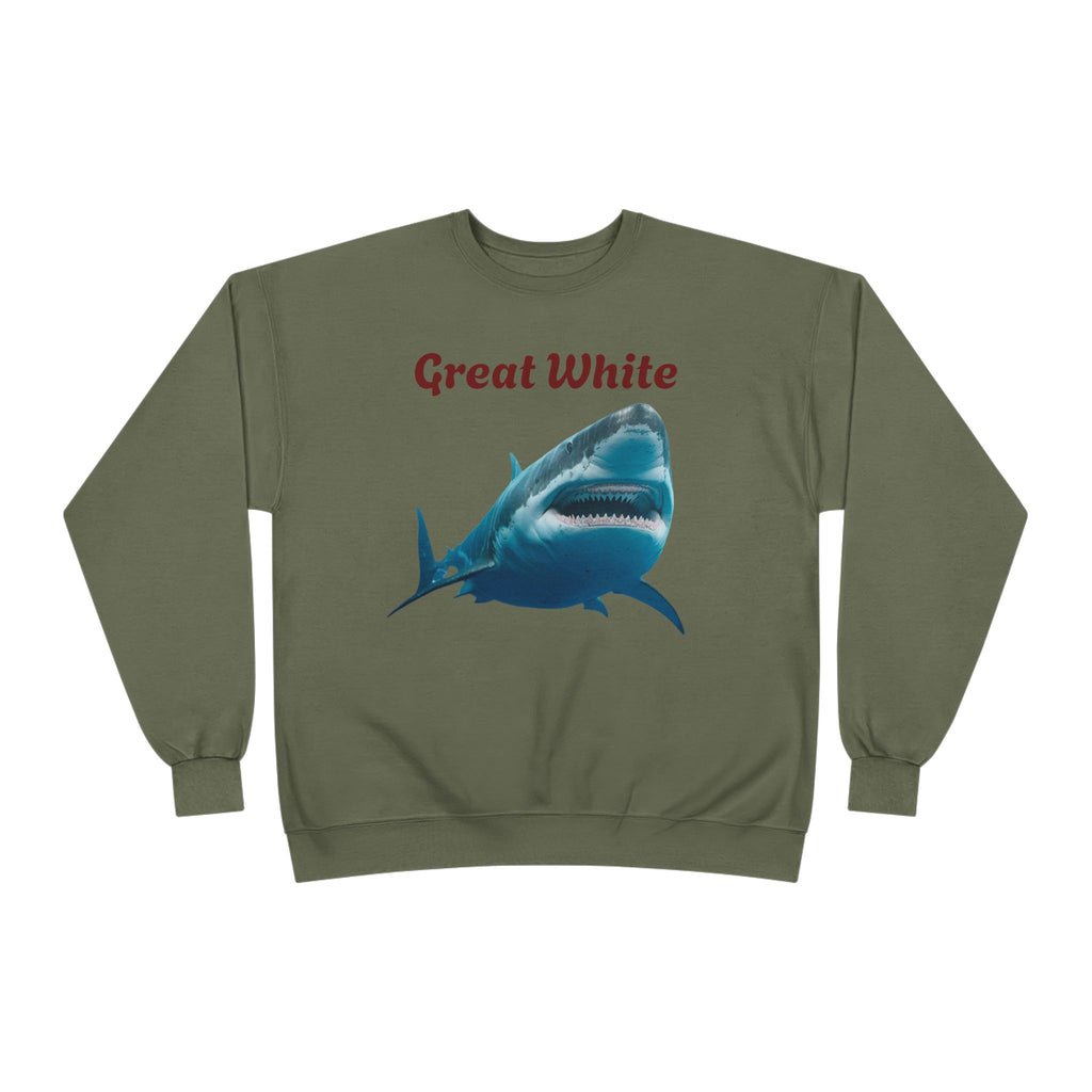 Great White Shark Crewneck Sweatshirt