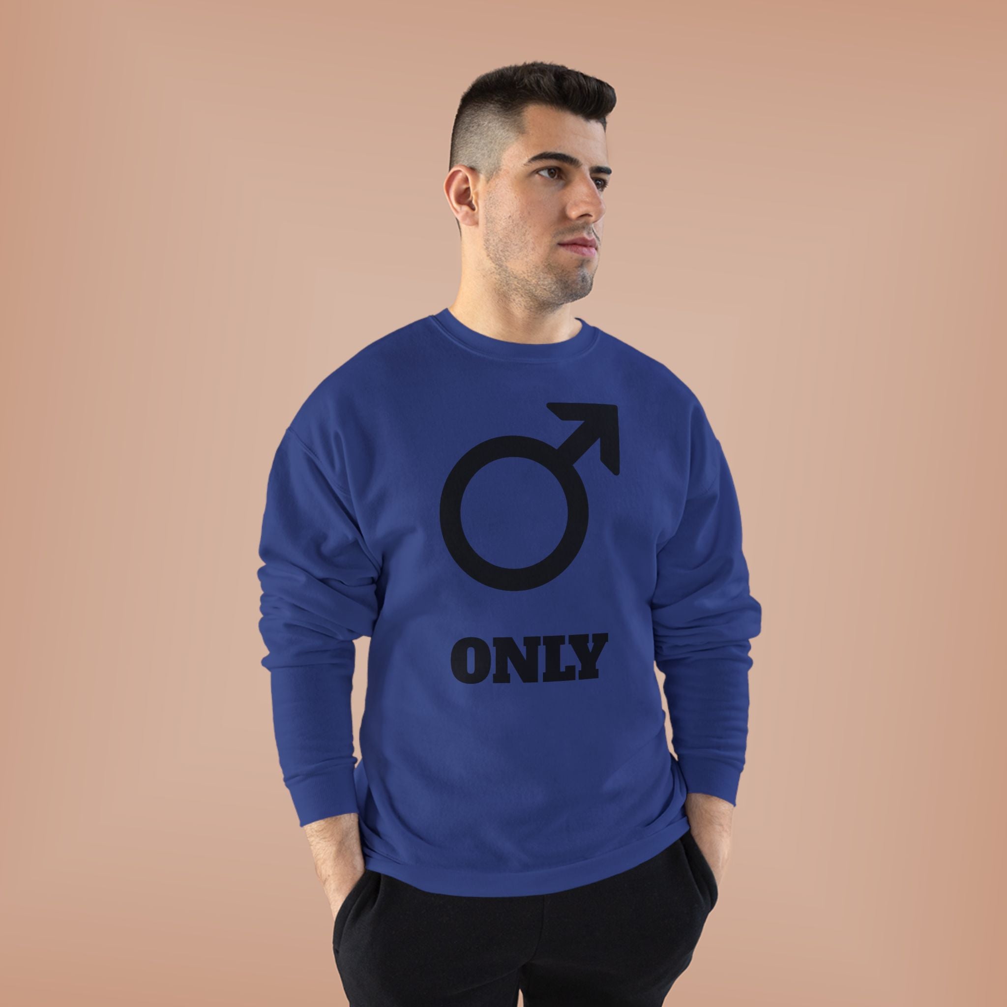 Male Symbol 'Only' Crewneck Sweatshirt