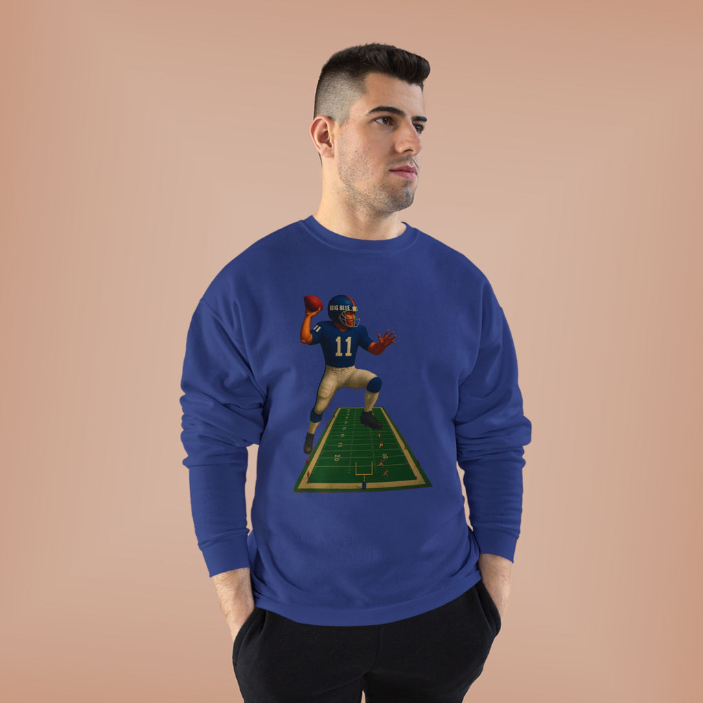 Football Quarterback Graphic Crewneck Sweatshirt