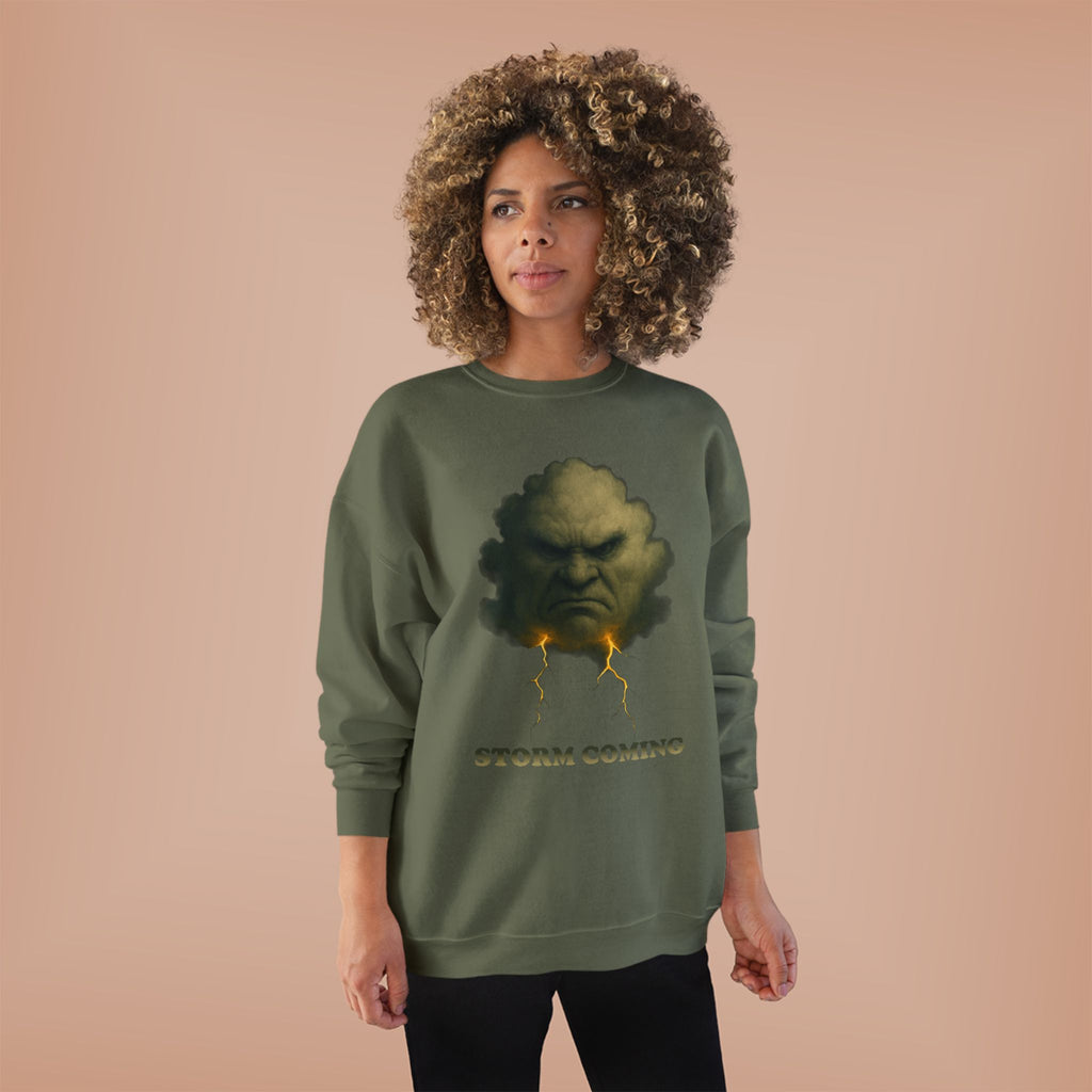 Storm Coming Sweatshirt — Angry Cloud Graphic Crewneck