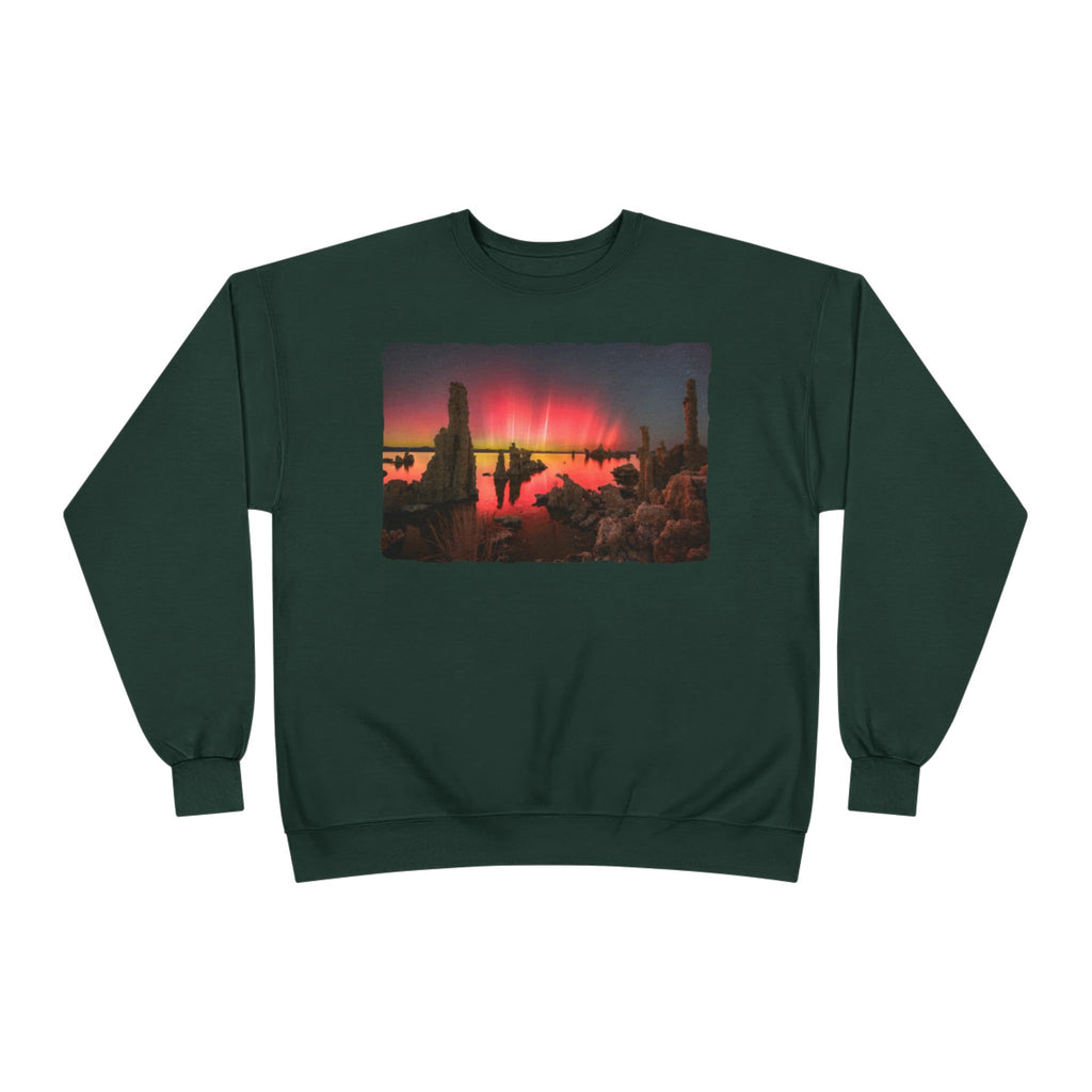 Crewneck Sweatshirt — Neon Desert Nightscape Graphic