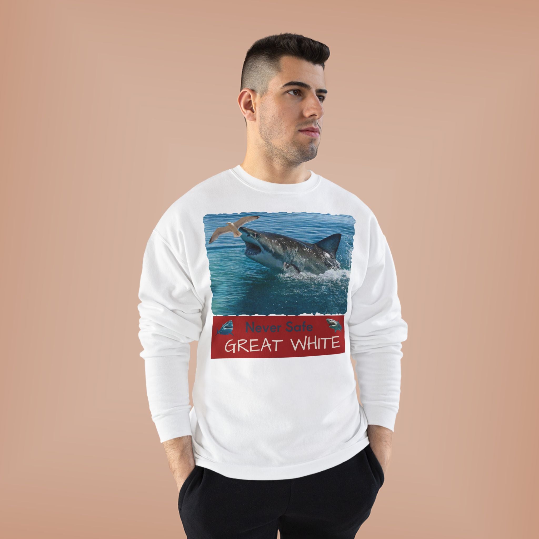 Great White Shark Crewneck Sweatshirt