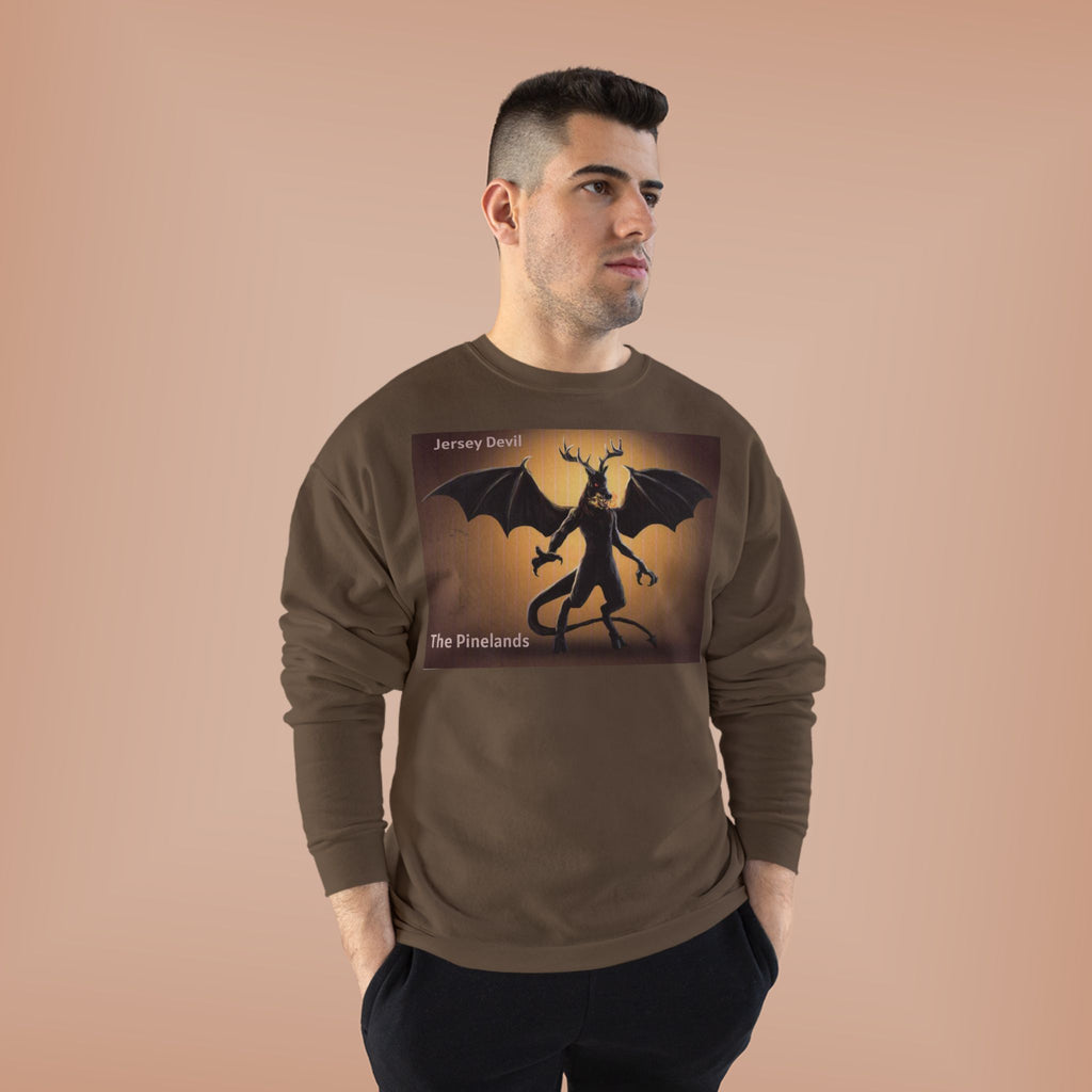 Devil Dragon Crewneck Sweatshirt – "The Firelands" Gothic Fantasy Graphic