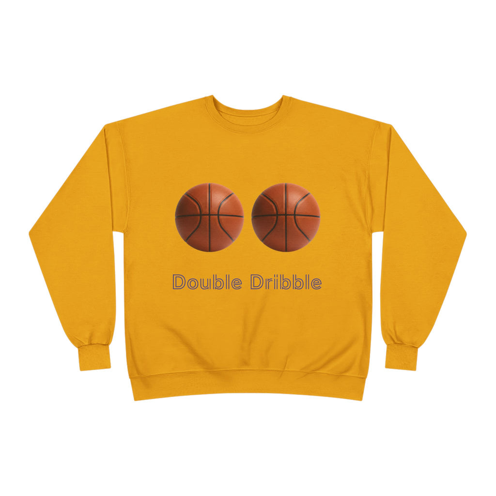Crewneck Sweatshirt — "Double Dribble" Basketball Graphic