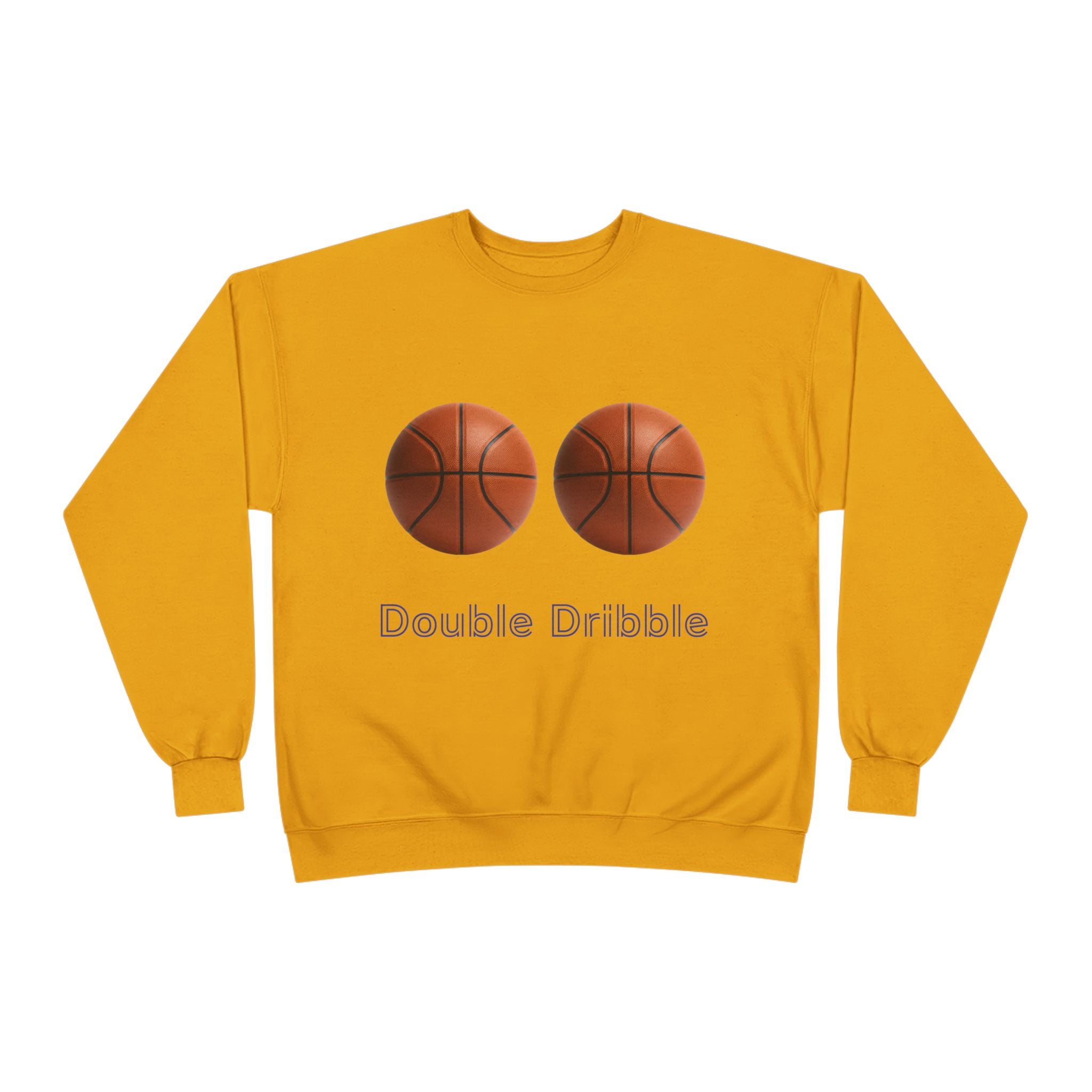 Crewneck Sweatshirt — "Double Dribble" Basketball Graphic
