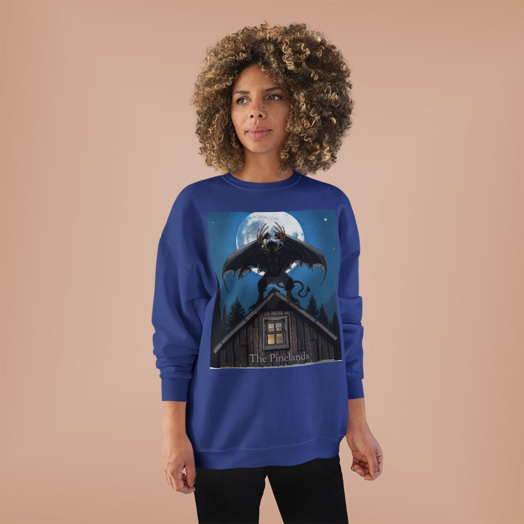 Werewolf Moon Crewneck Sweatshirt — Night Forest Horror Graphic