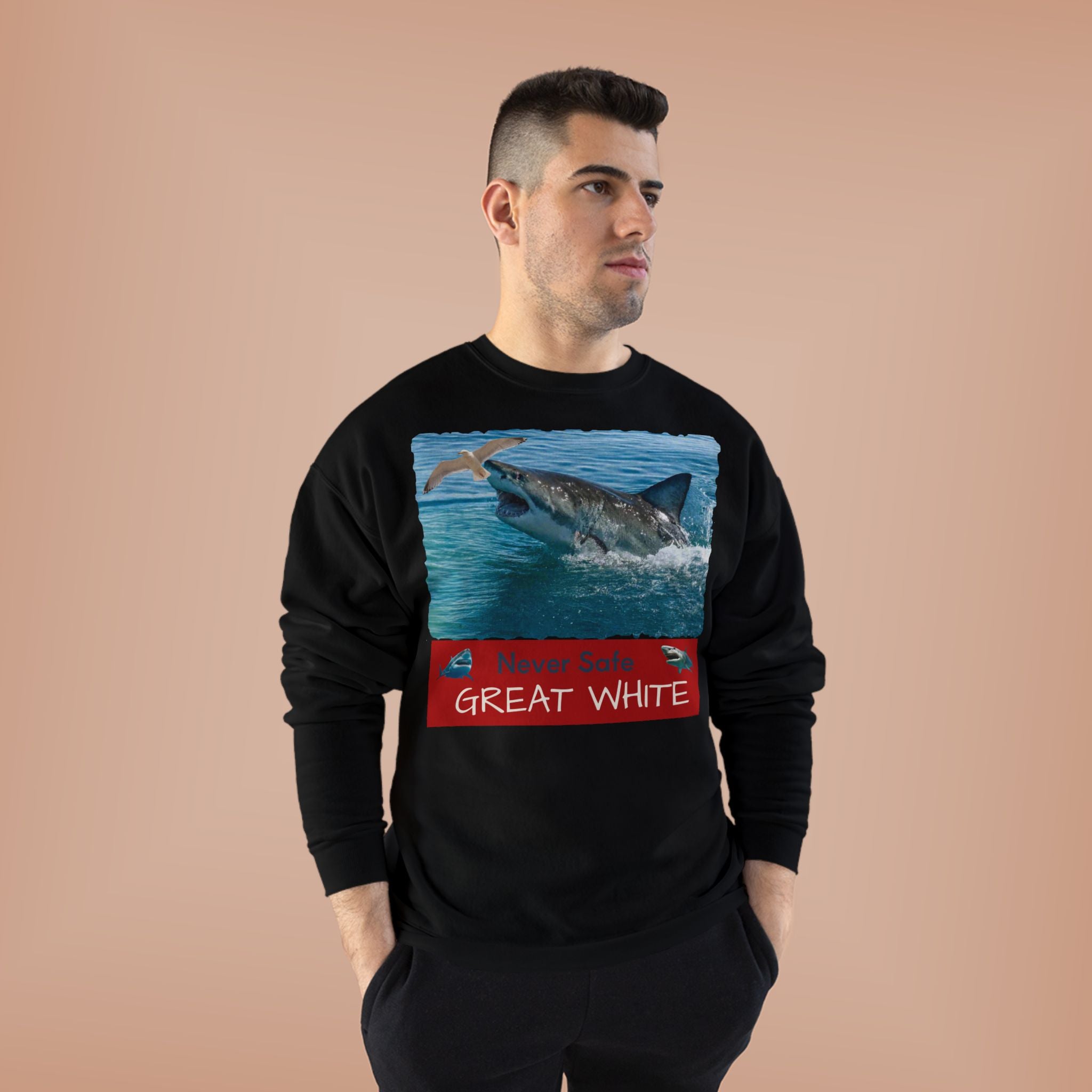 Great White Shark Crewneck Sweatshirt