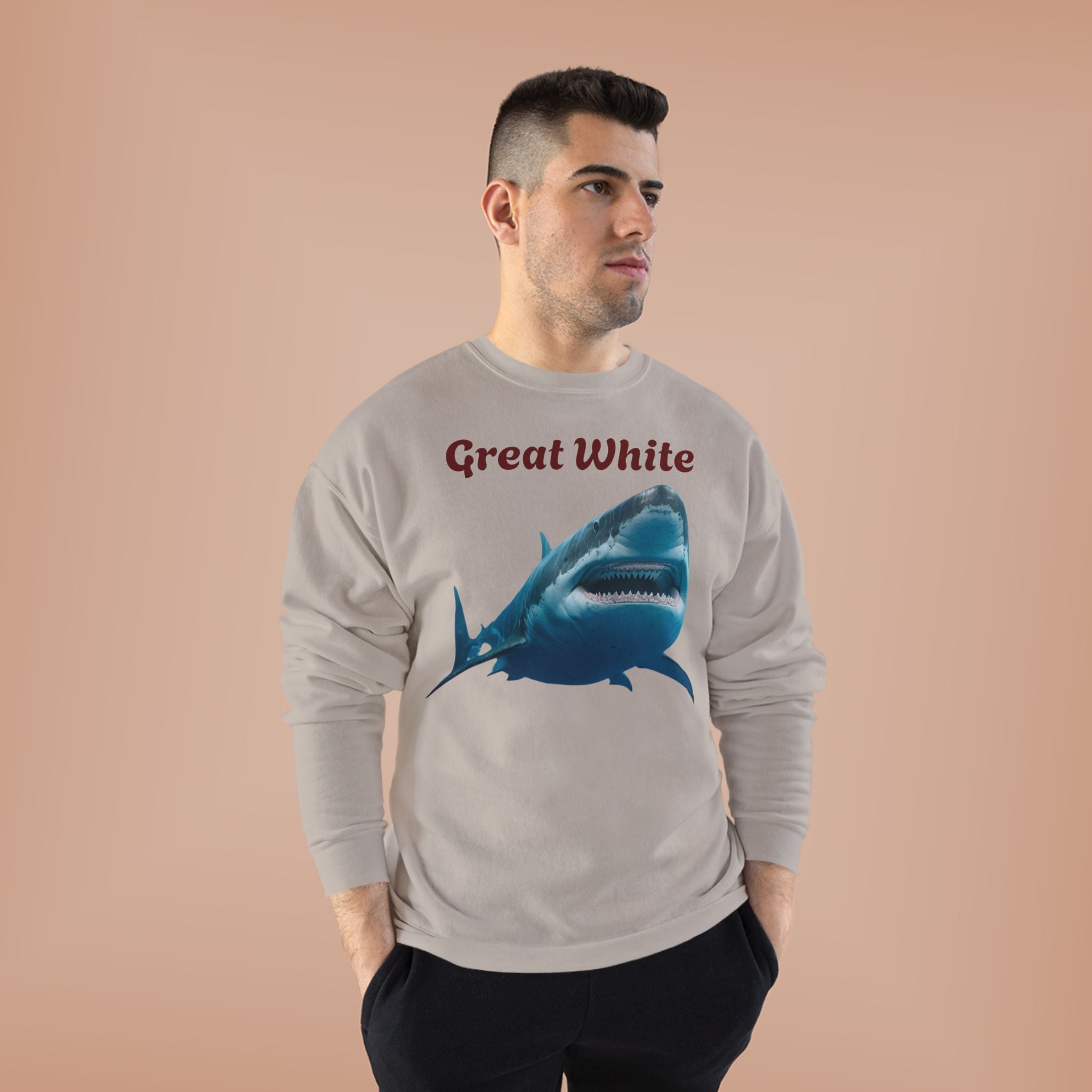 Great White Shark Crewneck Sweatshirt