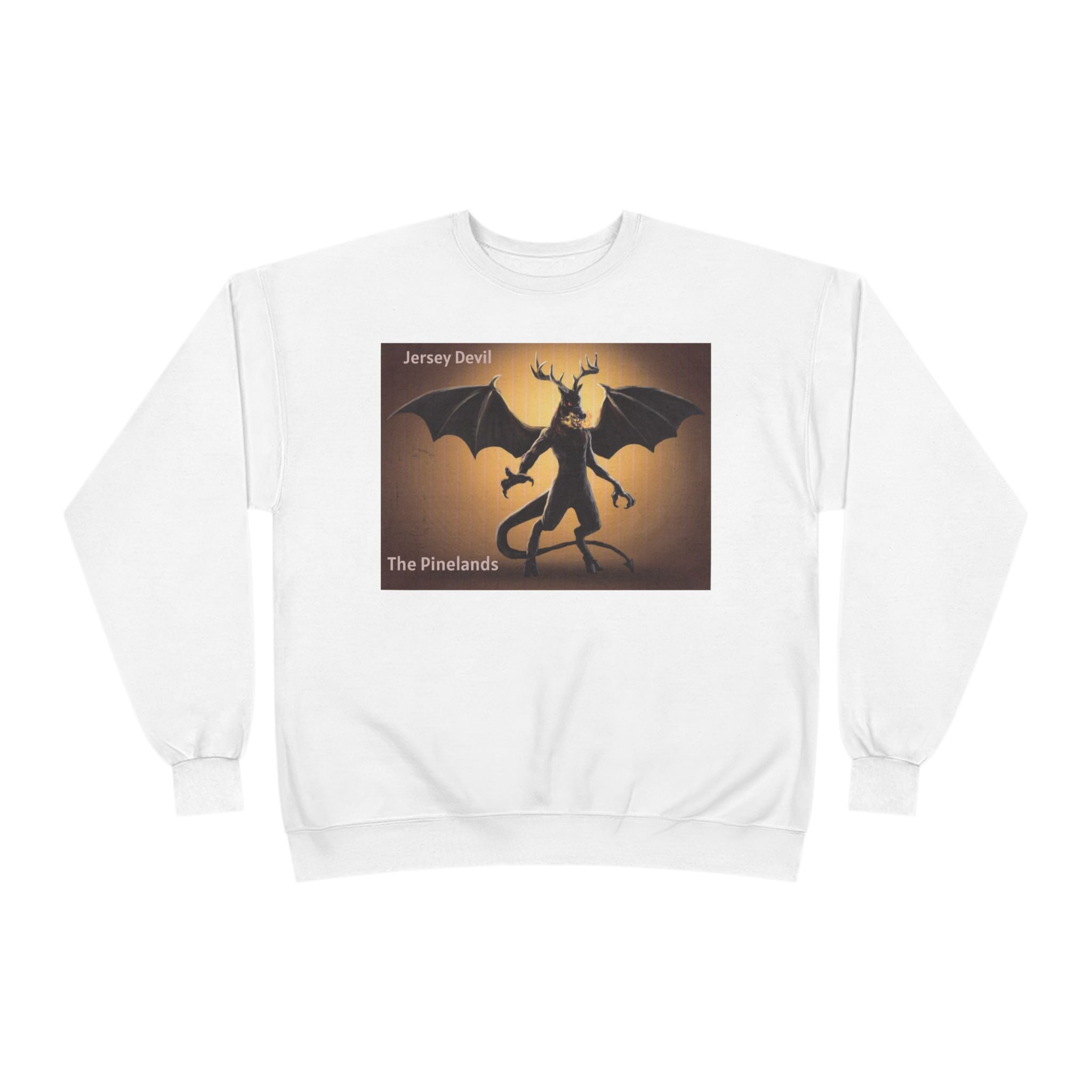 Devil Dragon Crewneck Sweatshirt – "The Firelands" Gothic Fantasy Graphic