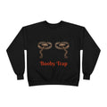 Booby Trap Sweatshirt — Funny Vintage Trap Illustration Humor Pullover