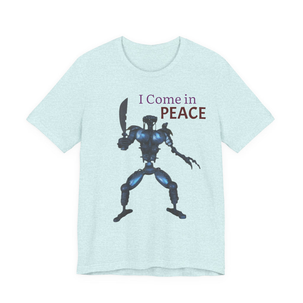 T-Shirt — I Come in Peace Robot Graphic Tee