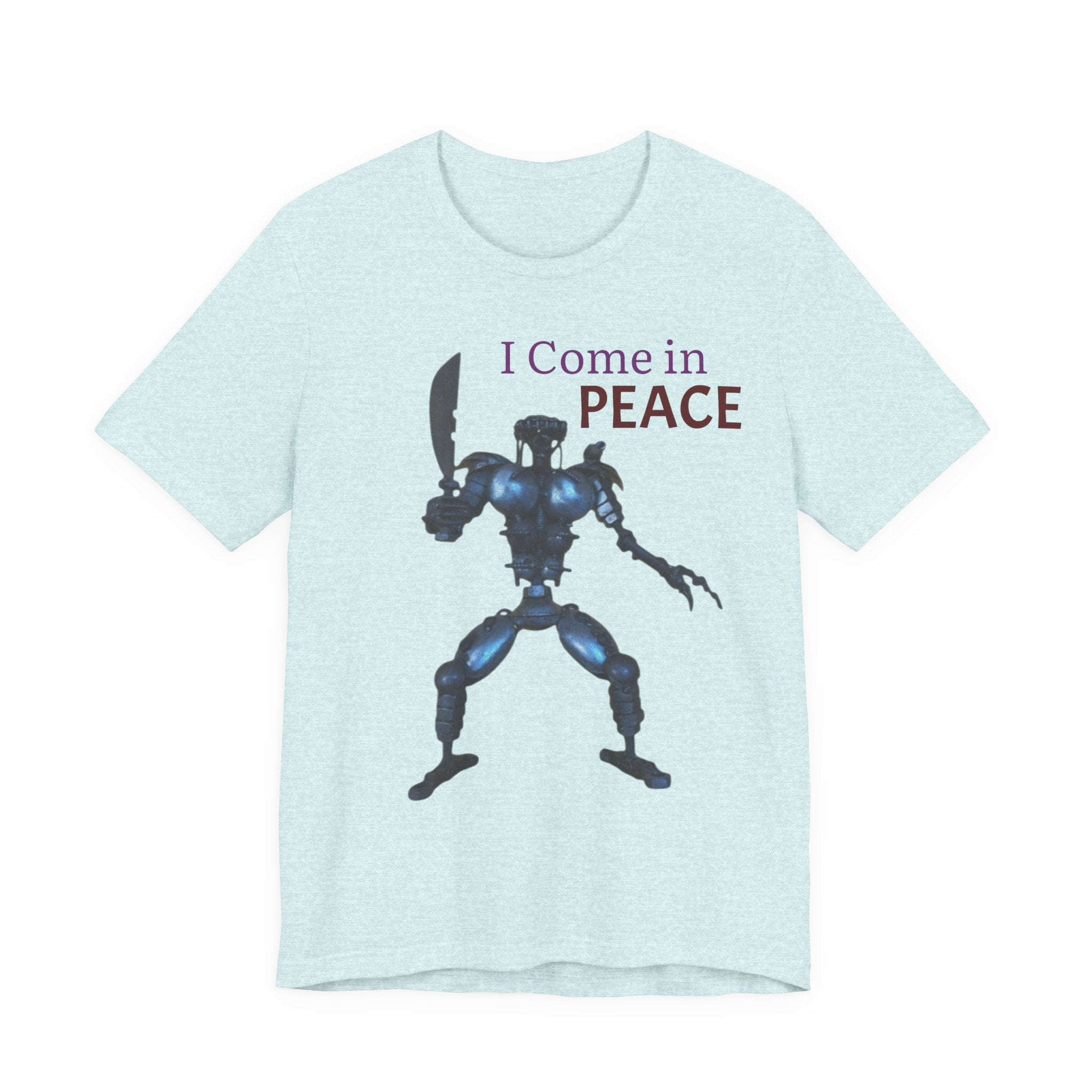 T-Shirt — I Come in Peace Robot Graphic Tee