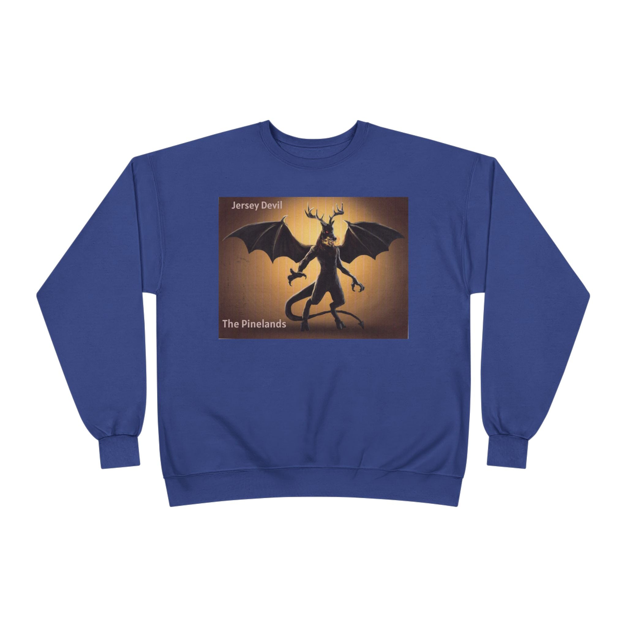 Devil Dragon Crewneck Sweatshirt – "The Firelands" Gothic Fantasy Graphic