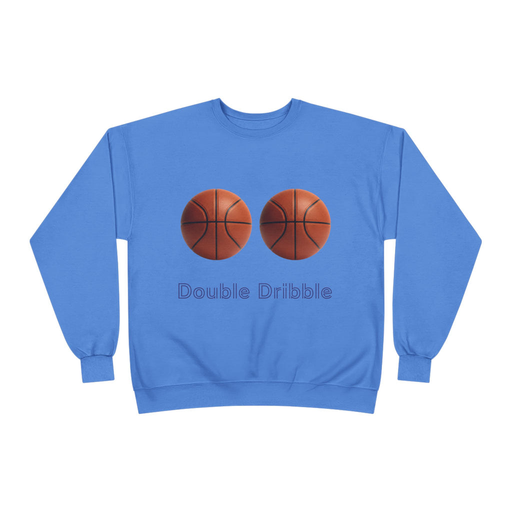 Crewneck Sweatshirt — "Double Dribble" Basketball Graphic