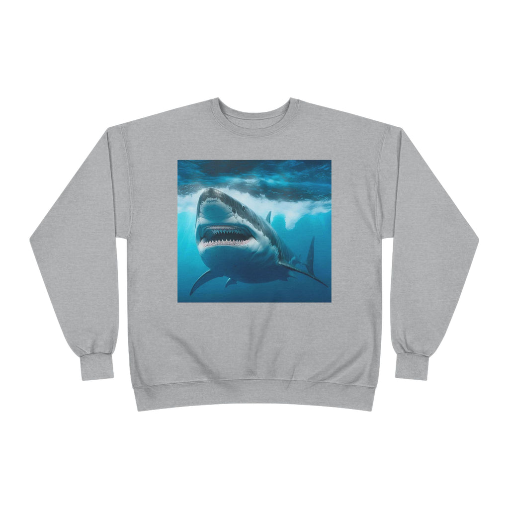 Great White Shark Graphic Sweatshirt — Ocean Predator Crewneck