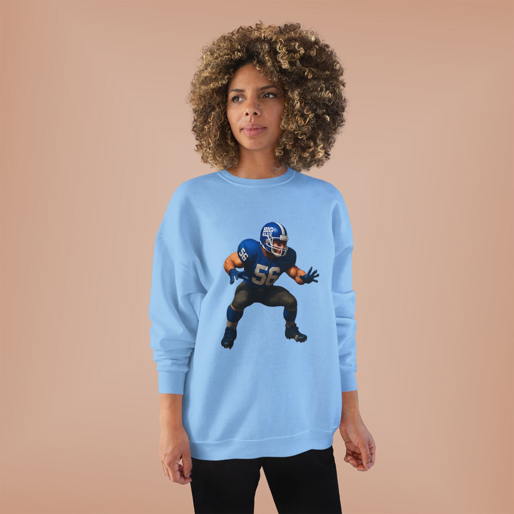 Football Linebacker Illustration Crewneck Sweatshirt