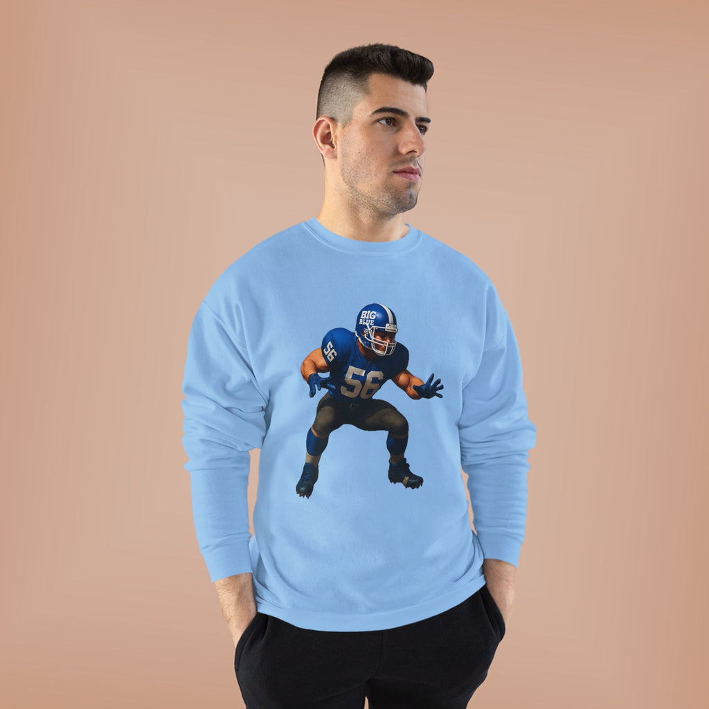 Football Linebacker Illustration Crewneck Sweatshirt