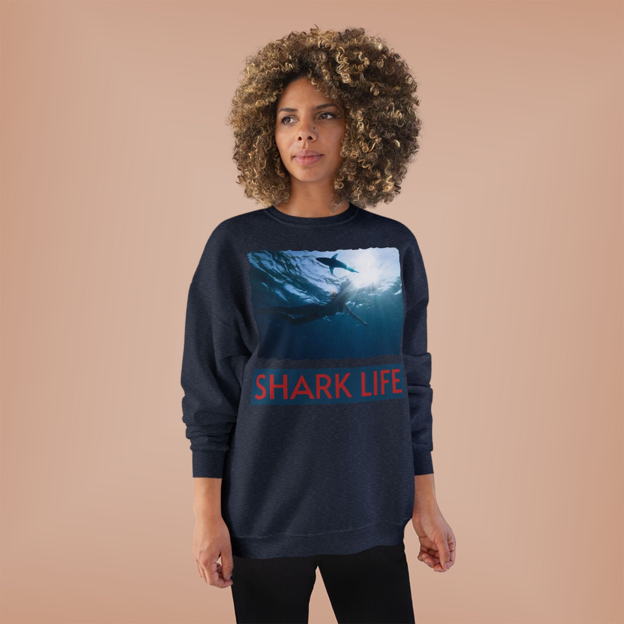Ocean Sharks Photo Crewneck Sweatshirt
