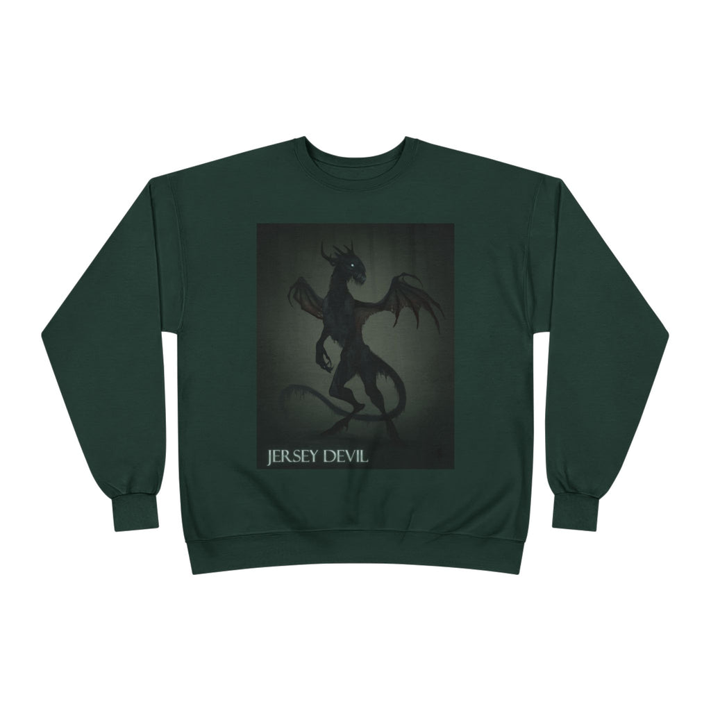 Jersey Devil Crewneck Sweatshirt – Gothic Cryptid Graphic Pullover