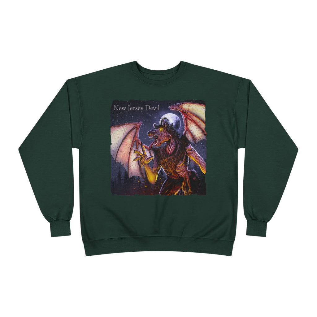 Dragon Graphic Sweatshirt — "New Jersey Dad" Fantasy Winged Creature Crewneck