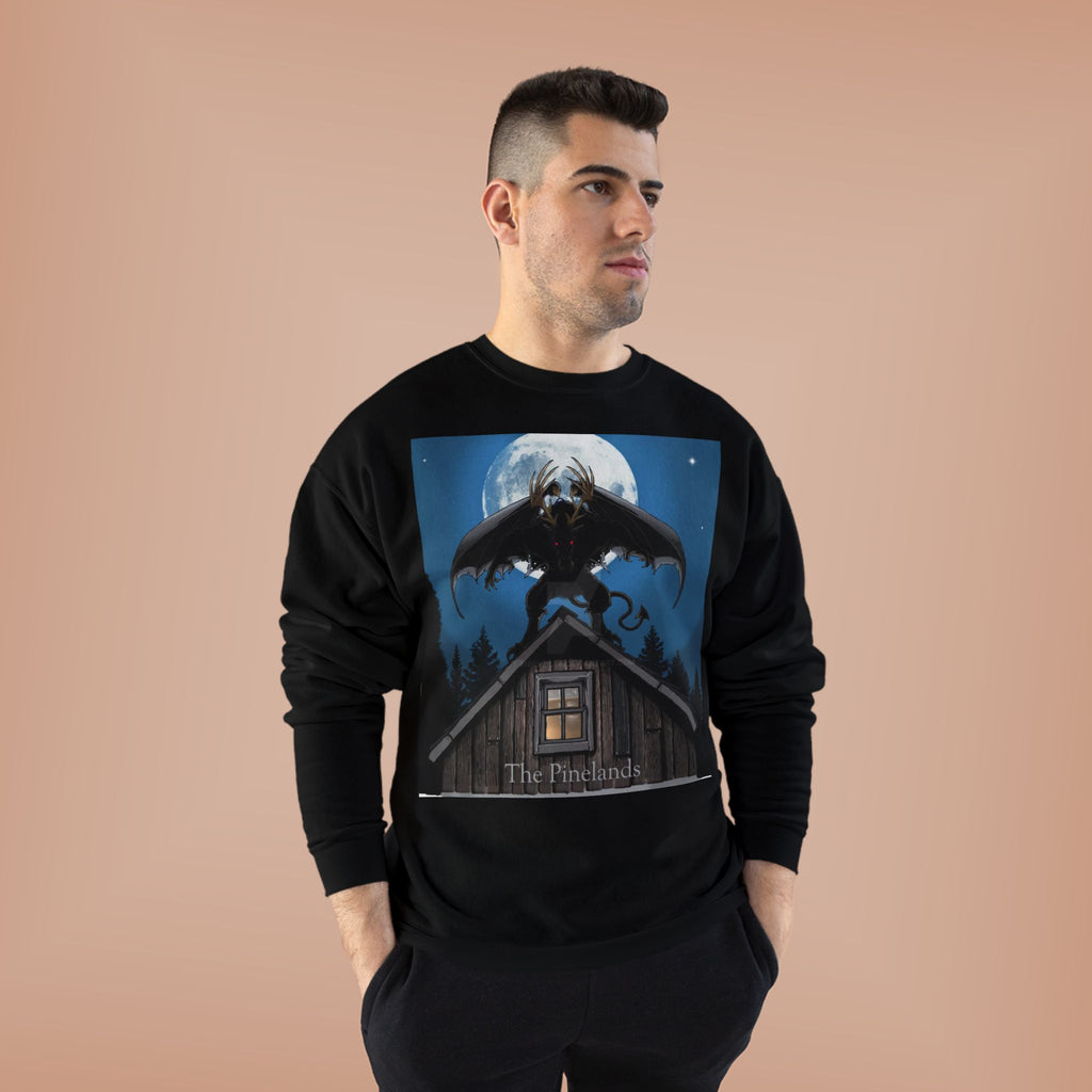 Werewolf Moon Crewneck Sweatshirt — Night Forest Horror Graphic