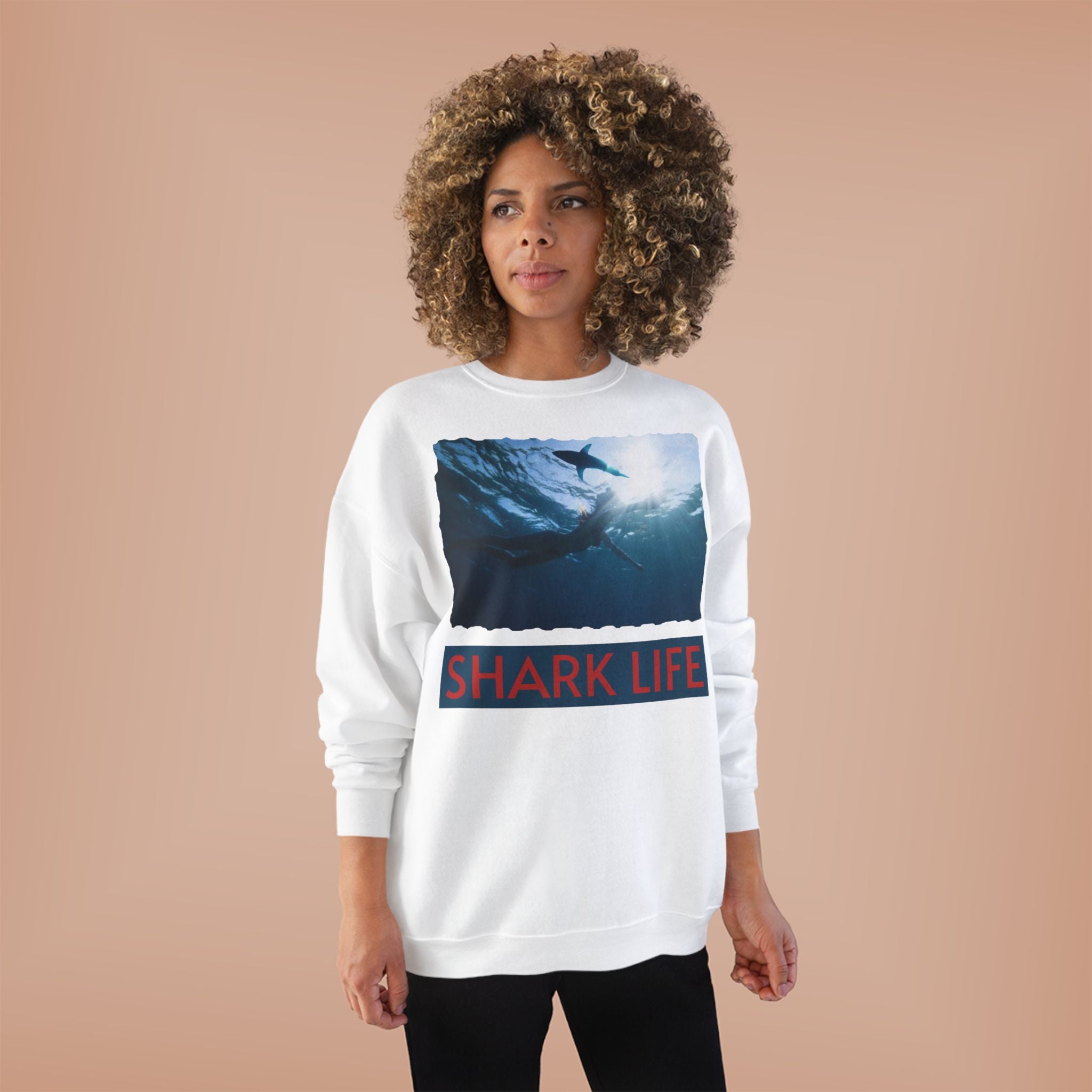 Ocean Sharks Photo Crewneck Sweatshirt