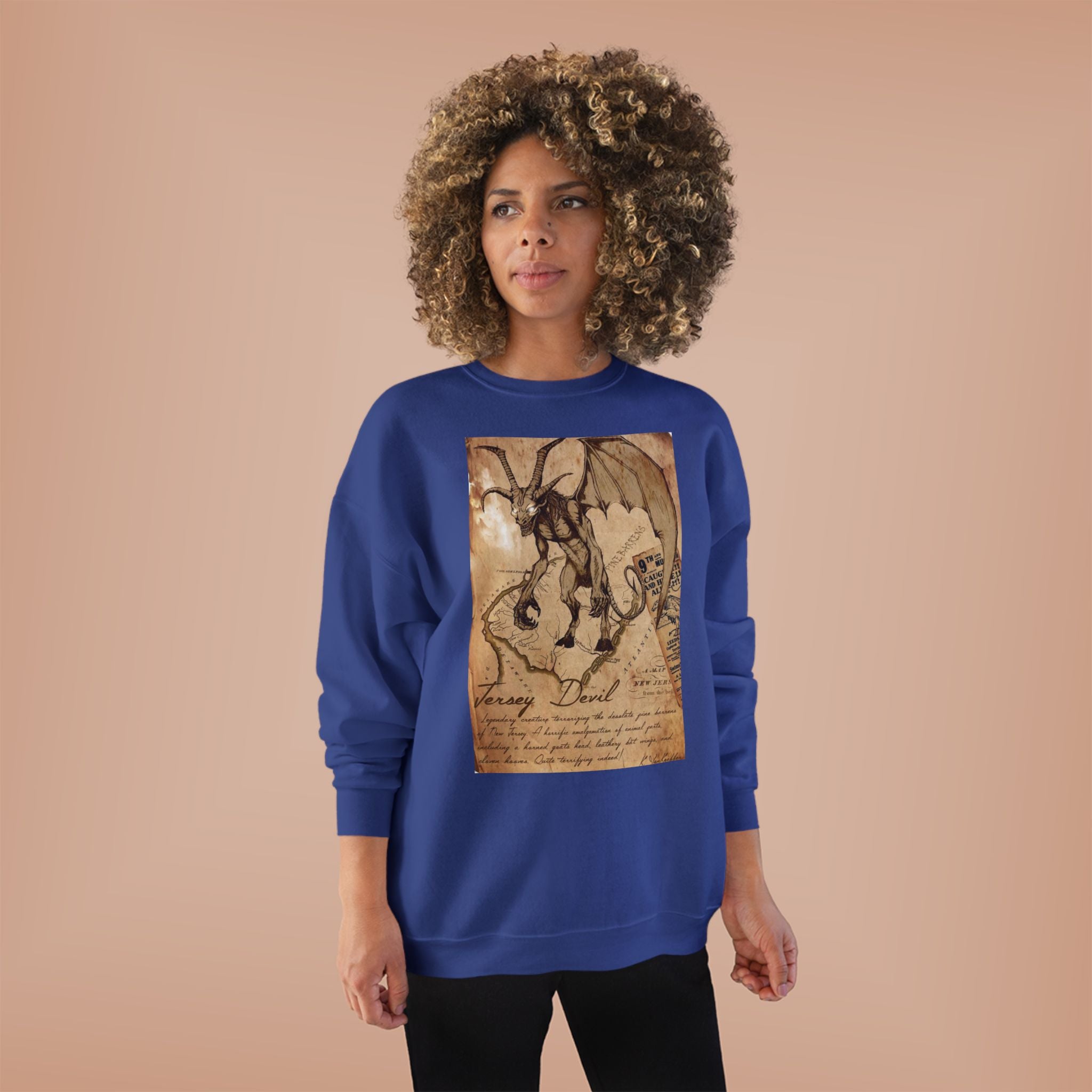 Vintage Demon Sketch Crewneck Sweatshirt