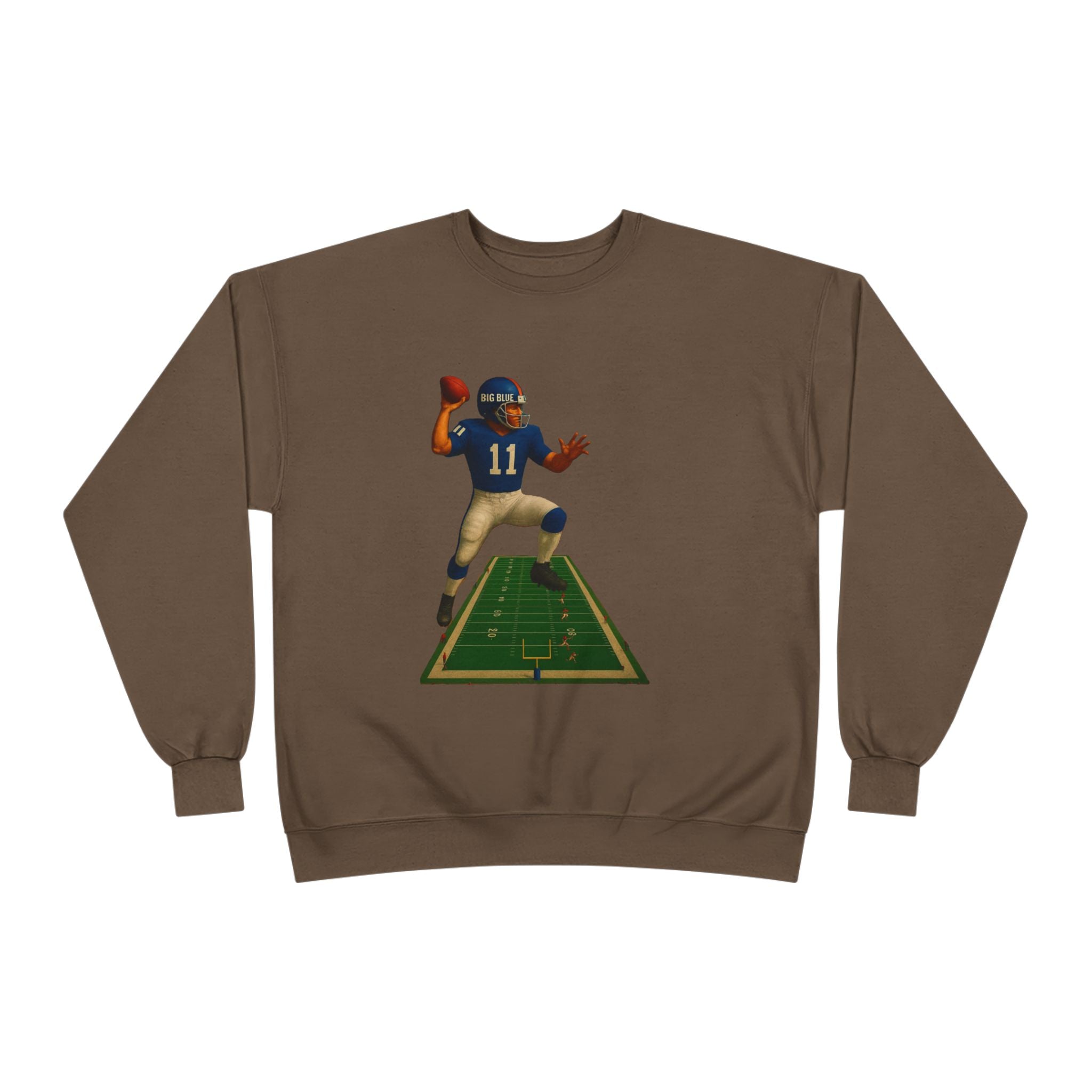 Football Quarterback Graphic Crewneck Sweatshirt