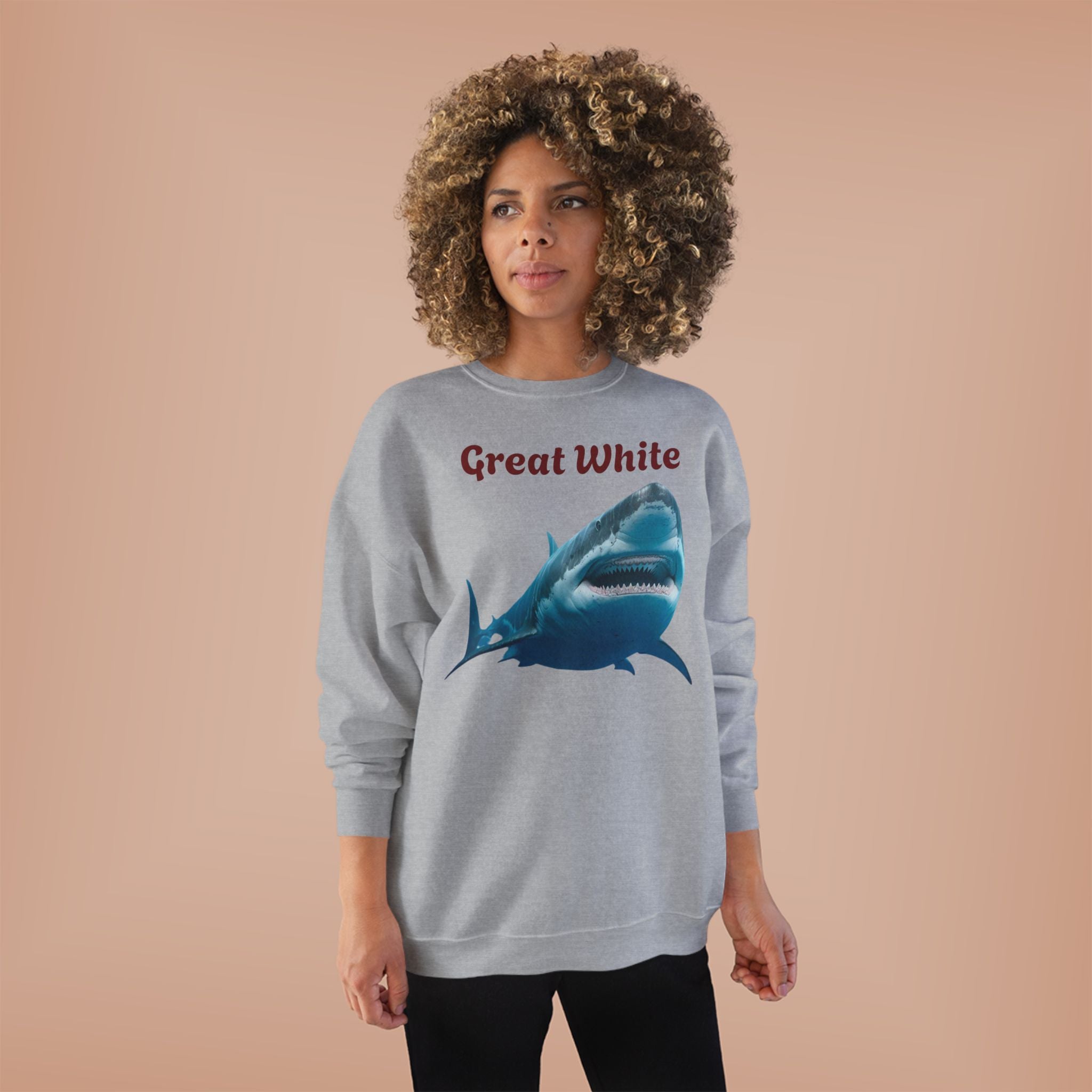 Great White Shark Crewneck Sweatshirt