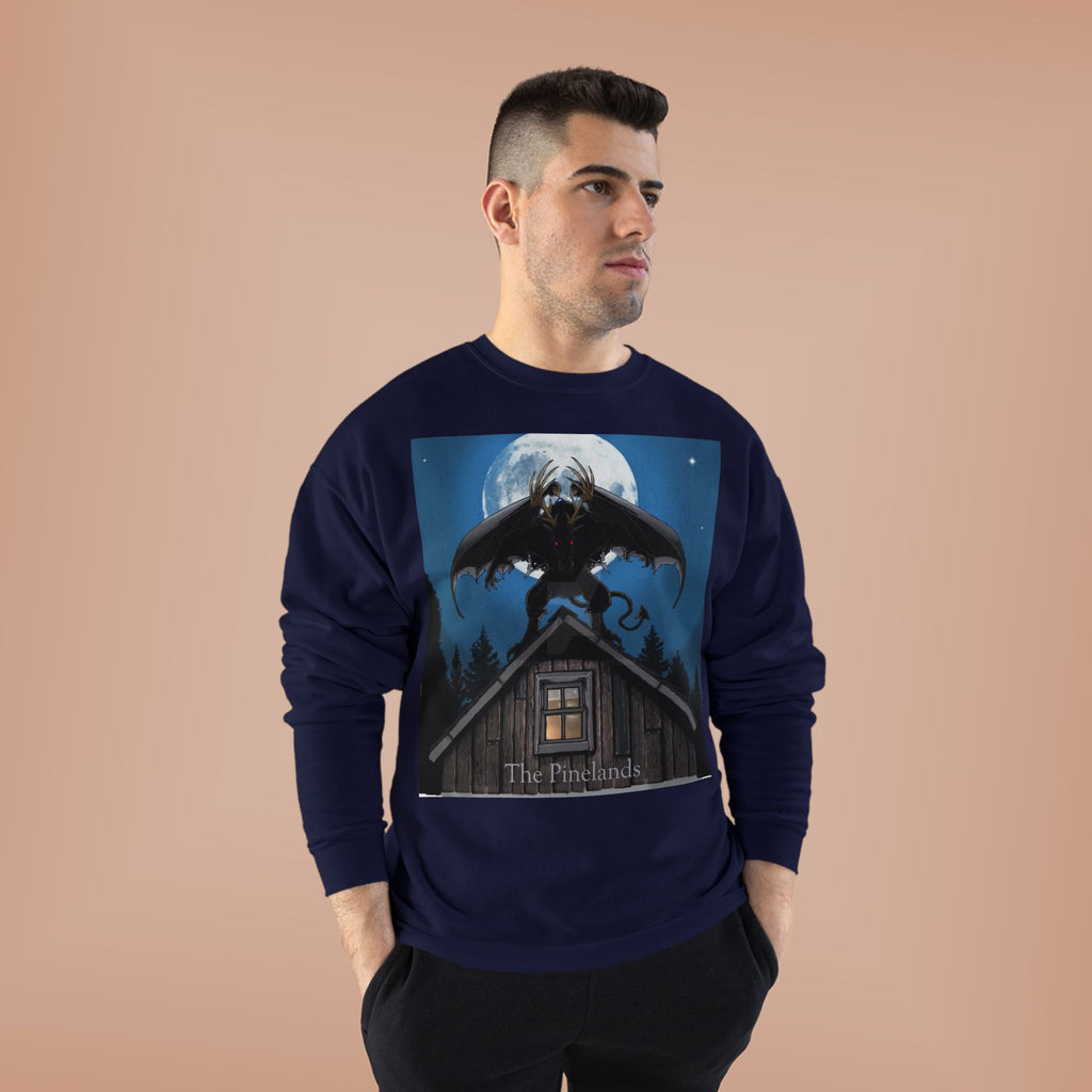 Werewolf Moon Crewneck Sweatshirt — Night Forest Horror Graphic