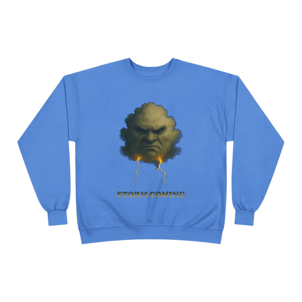 Storm Coming Sweatshirt — Angry Cloud Graphic Crewneck