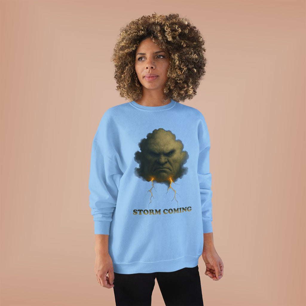 Storm Coming Sweatshirt — Angry Cloud Graphic Crewneck