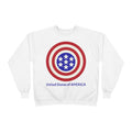 American Target Crewneck Sweatshirt — "United States of AMERICA" Patriotic Graphic