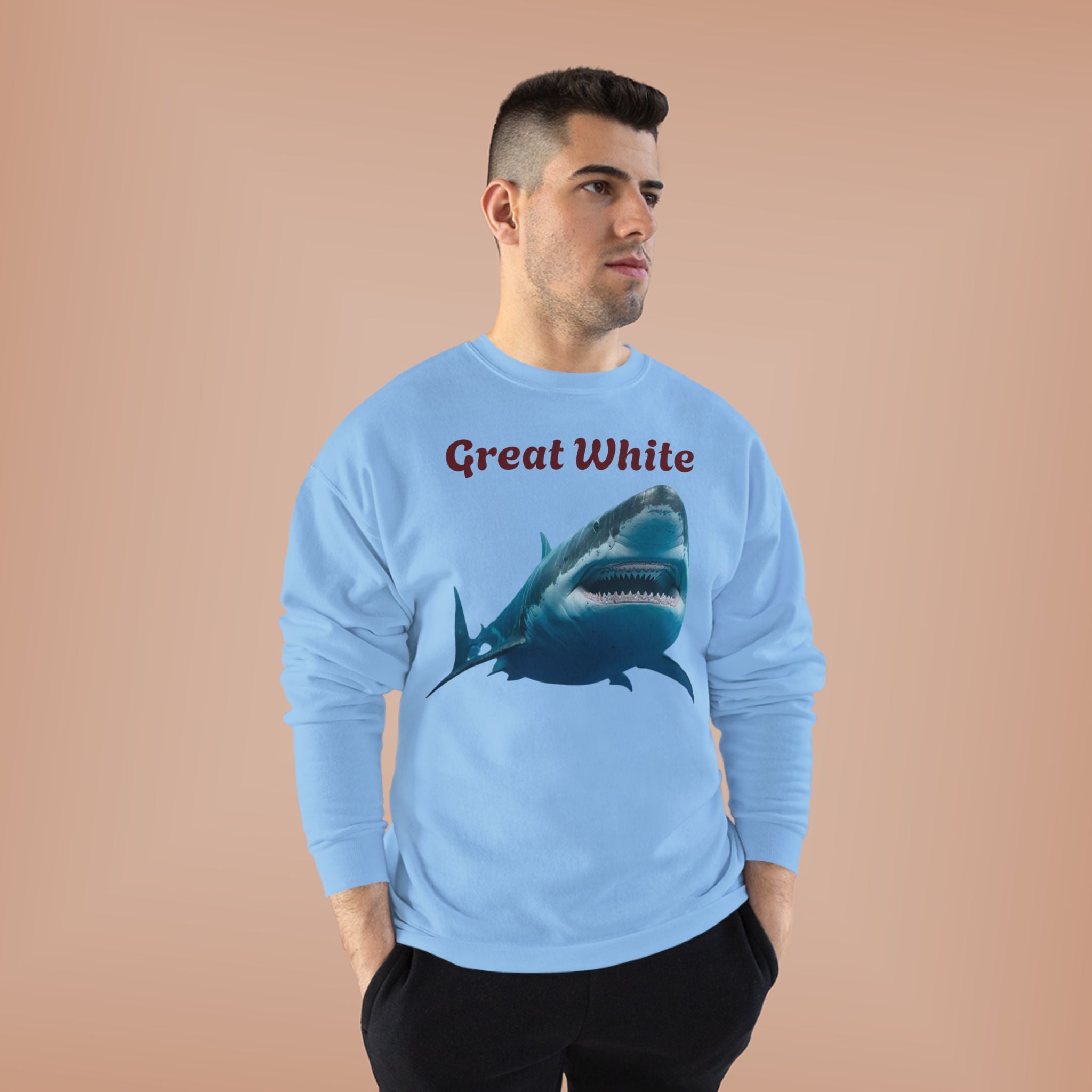 Great White Shark Crewneck Sweatshirt