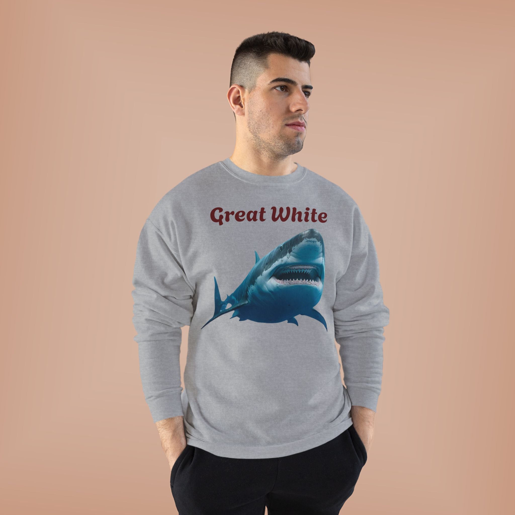 Great White Shark Crewneck Sweatshirt