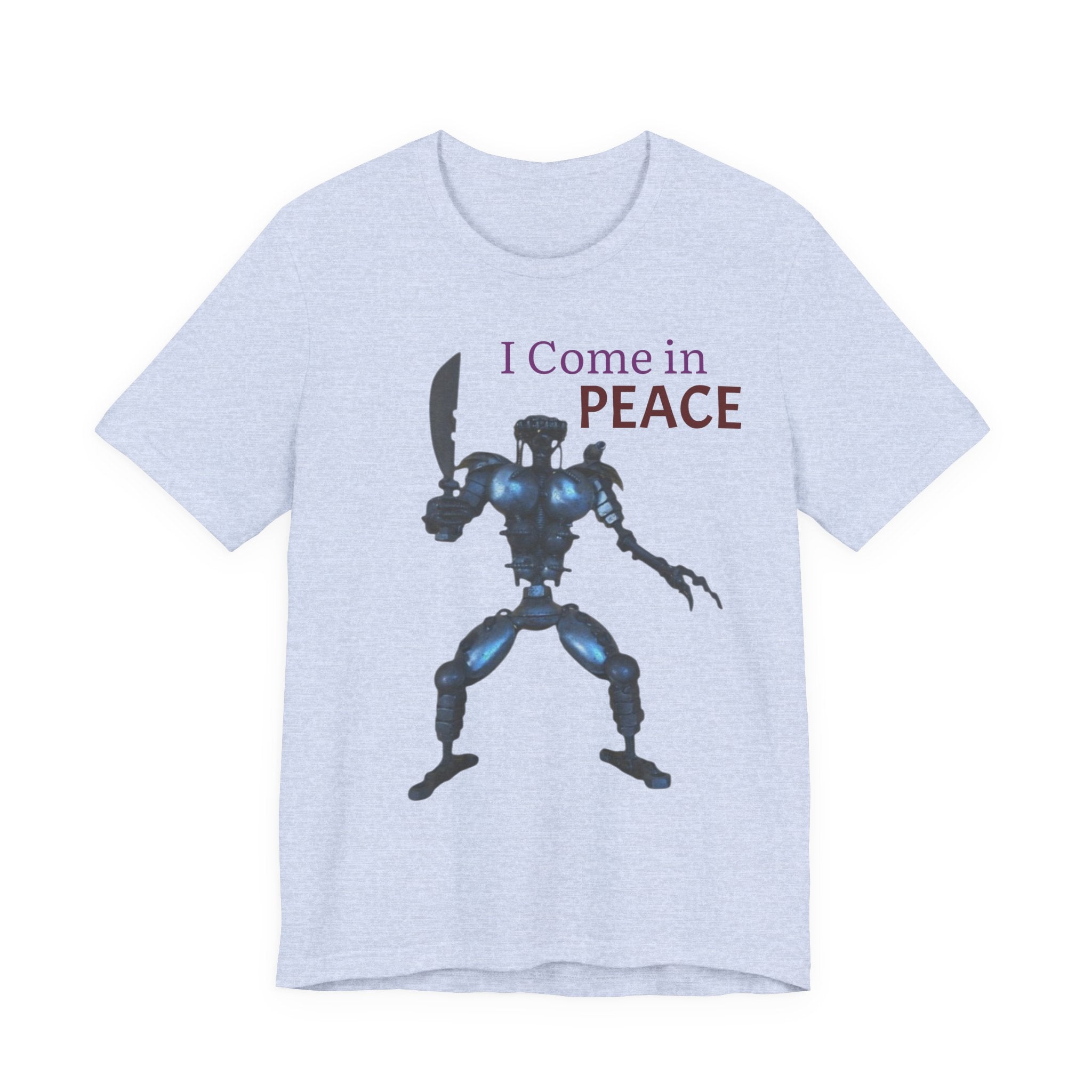 T-Shirt — I Come in Peace Robot Graphic Tee